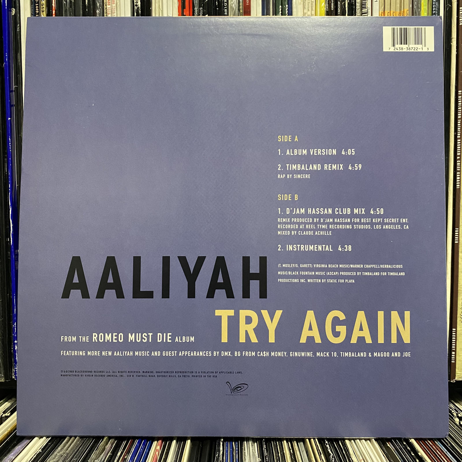 AALIYAH + TIMBALAND - TRY AGAIN (+REMIXES) (12