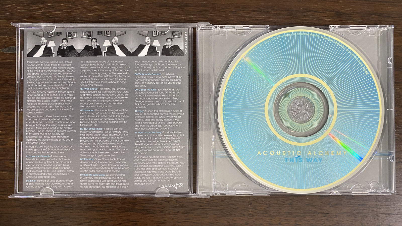 ACOUSTIC ALCHEMY - THIS WAY (CD) 2007!! RARE!! NARADA JAZZ +