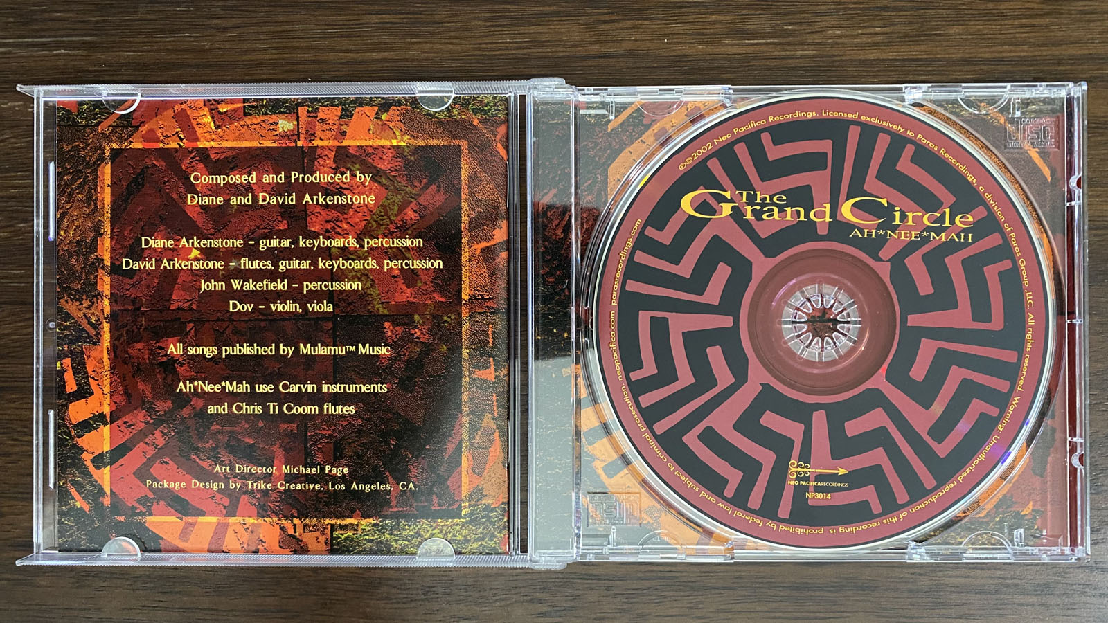 AH NEE MAH - THE GRAND CIRCLE (CD) 2002!! RARE!! NEO PACIFICA