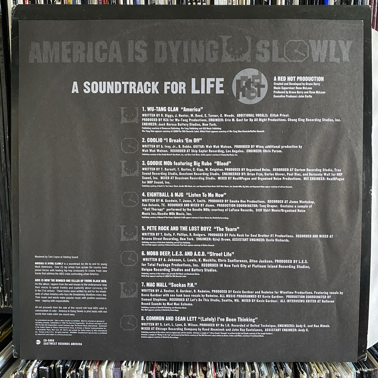 A.I.D.S. AMERICA IS DYING SLOWLY (VINYL EP) 1996 RARE!! WU-TANG +
