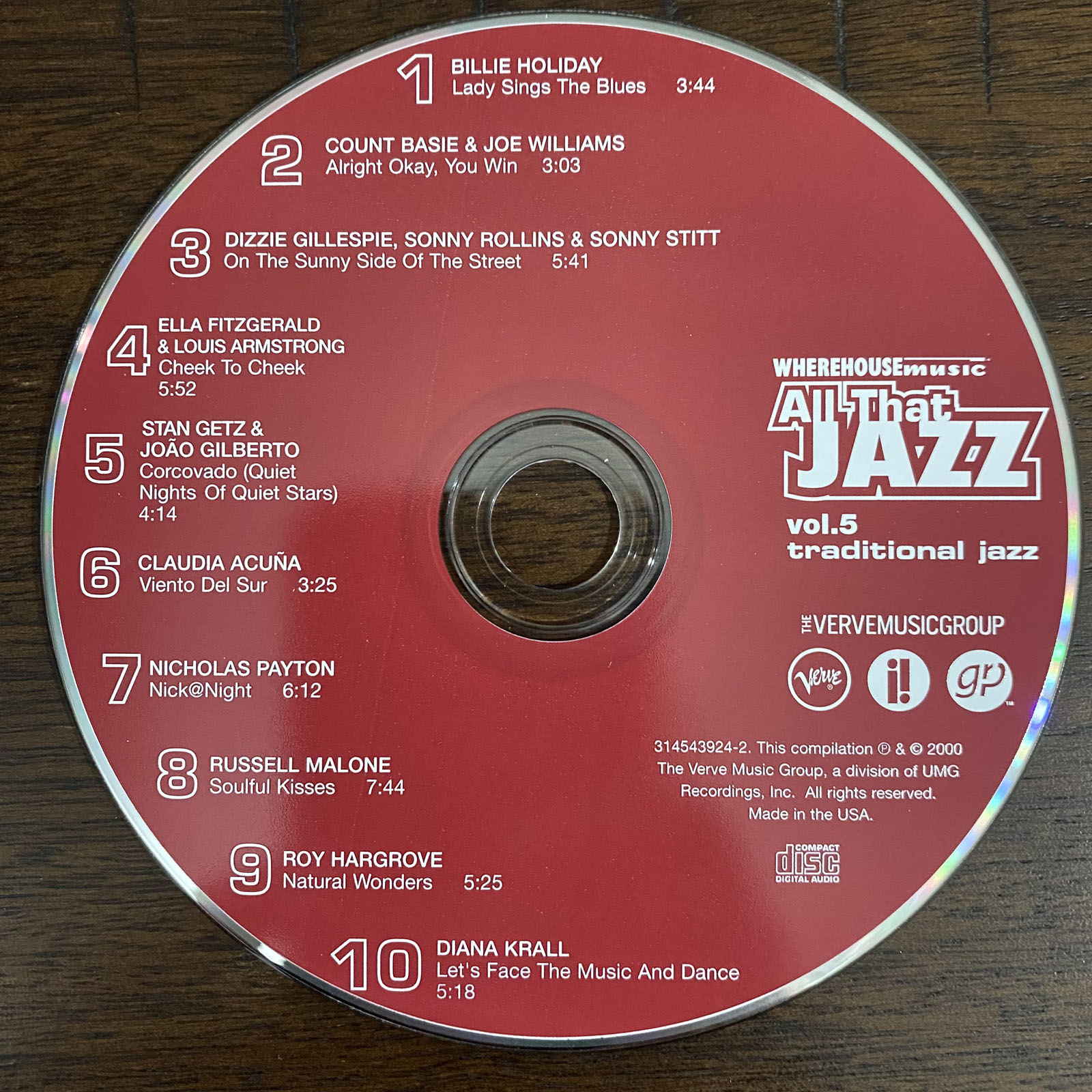 VERVE MUSIC - ALL THAT JAZZ VOL. 5 (CD) 2000!! RARE!! COUNT BASIE