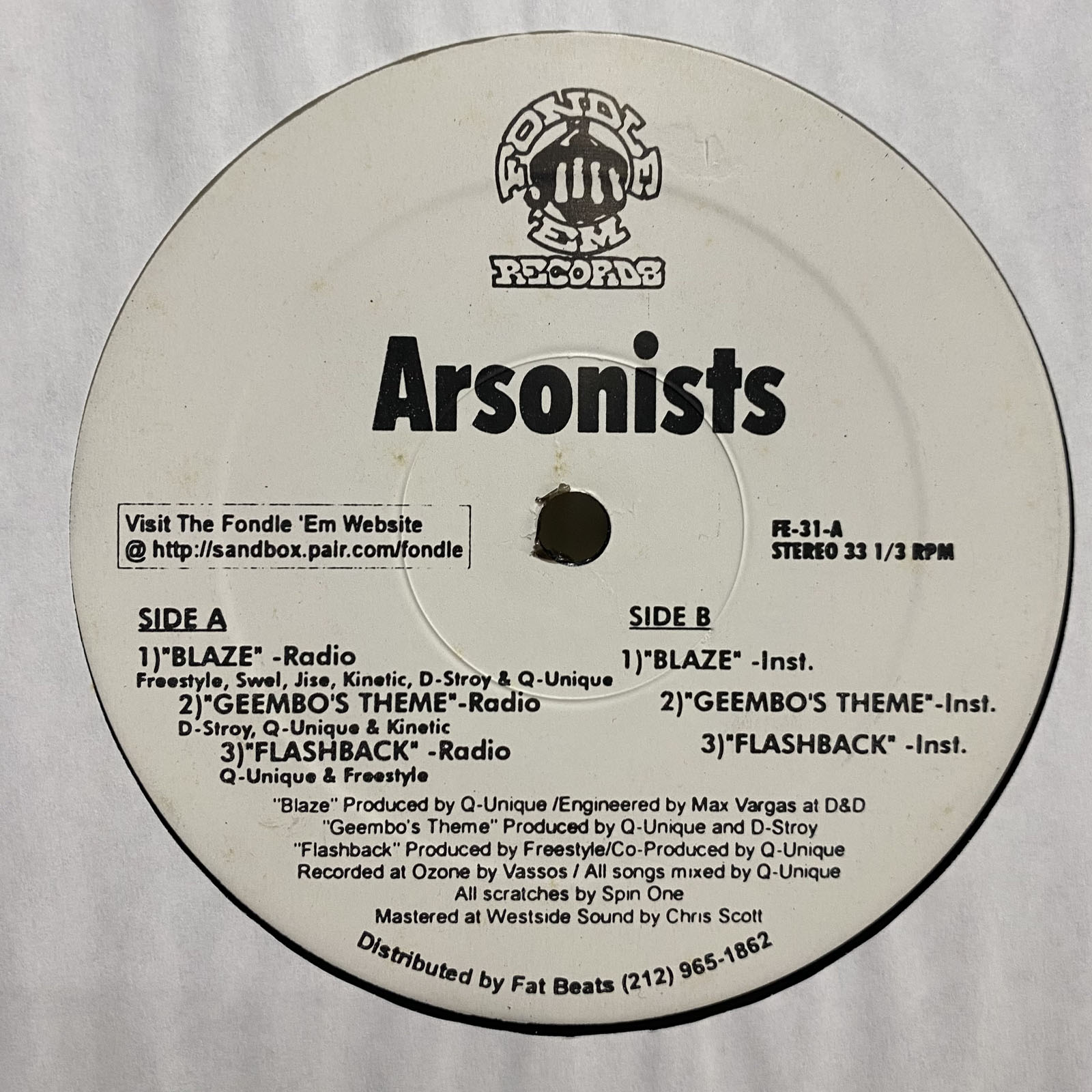 ARSONISTS - BLAZE / GEEMBO