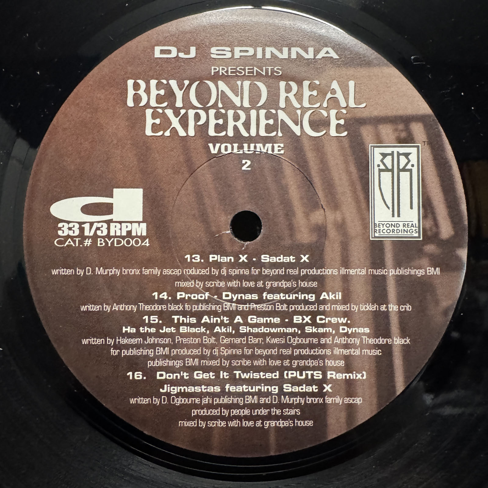 DJ SPINNA - BEYOND REAL EXPERIENCE VOL 2 (VINYL 2LP) 2002!! RARE
