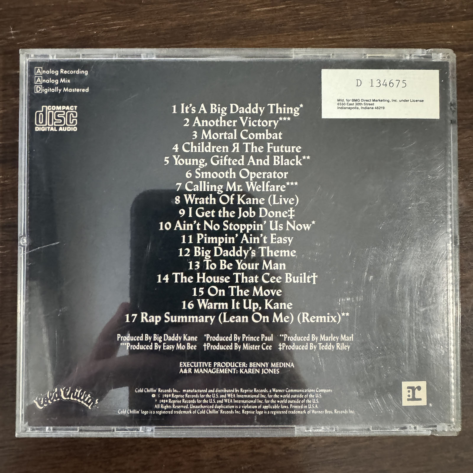 BIG DADDY KANE - IT'S A BIG DADDY THING (CD) 1989!! RARE!! COLD