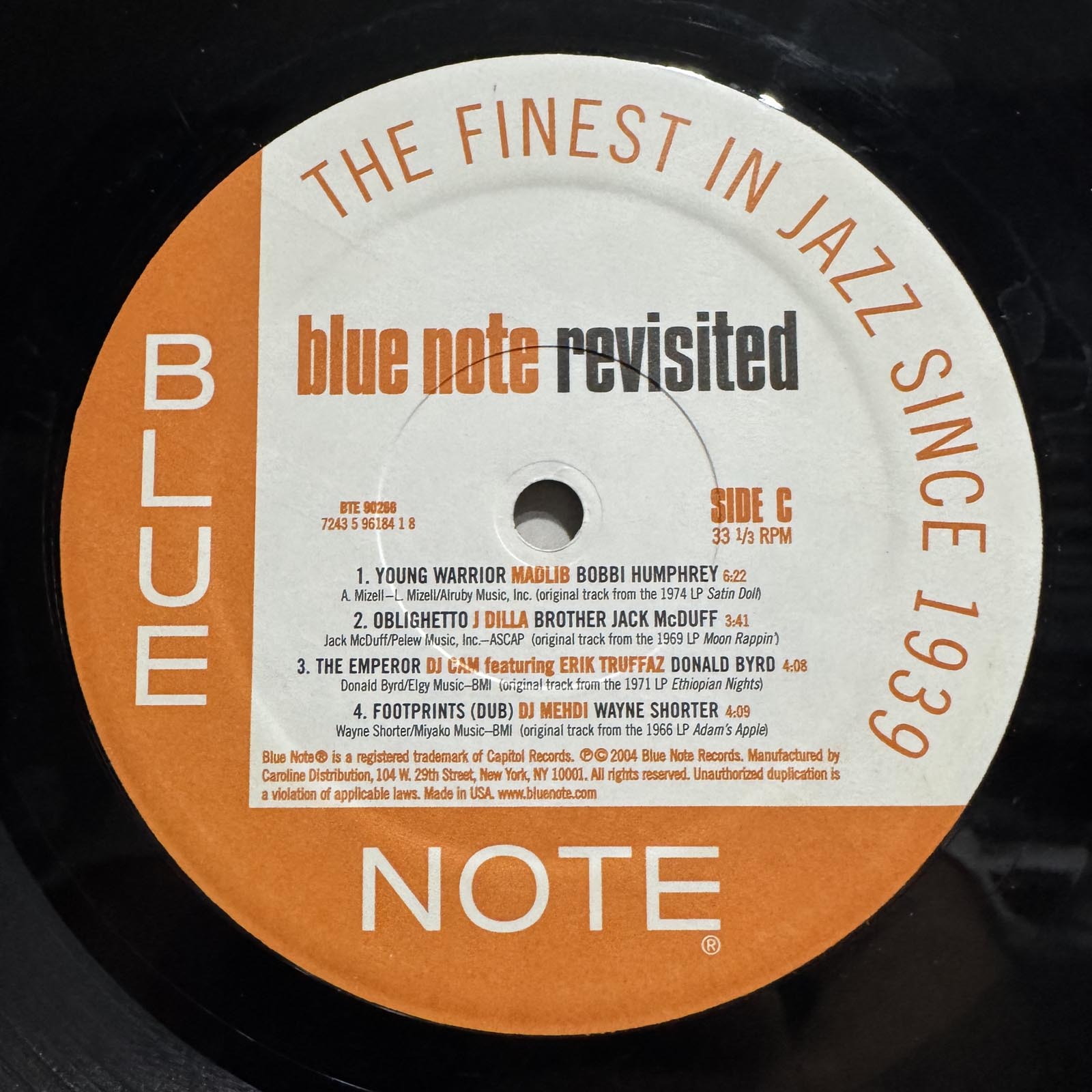 BLUE NOTE REVISITED (VINYL 2LP) 2004!!! RARE!!! DJ SPINNA + DILLA