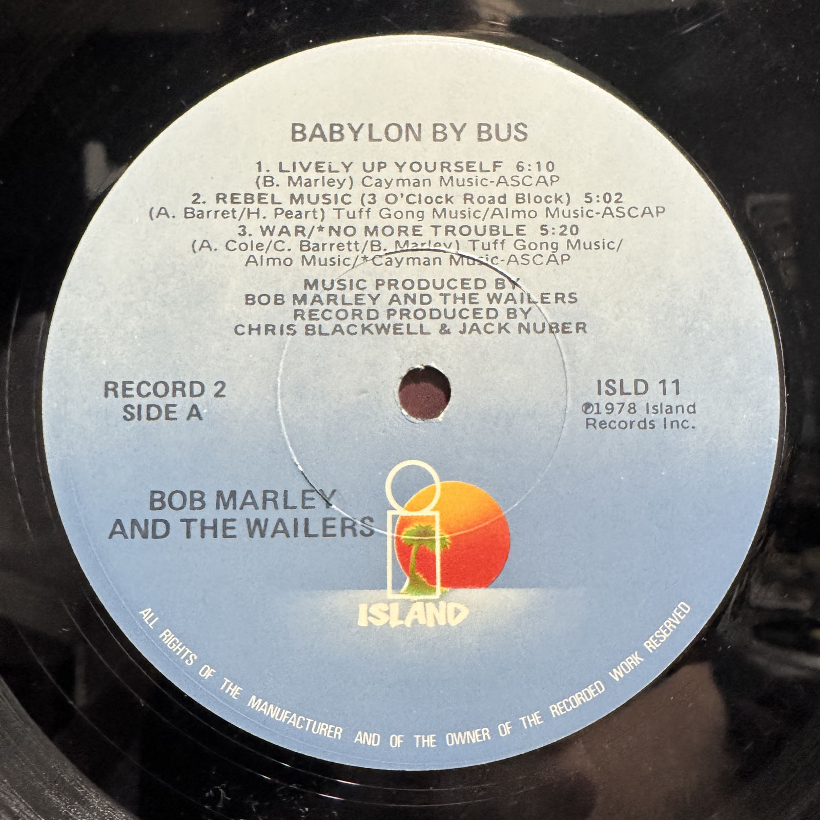BOB MARLEY & THE WAILERS - BABYLON BY BUS (VINYL 2LP) 1978!! RARE