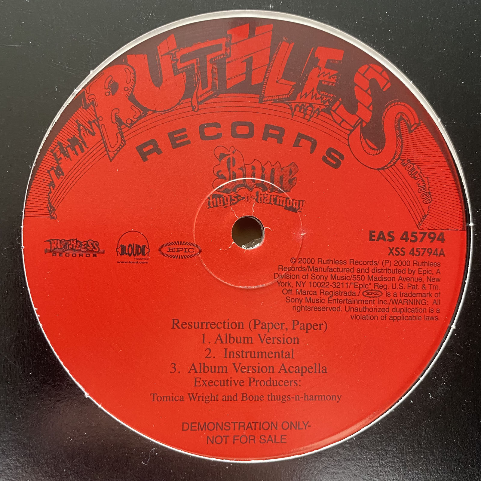 BONE THUGS-N-HARMONY - RESURRECTION (PAPER, PAPER) (12