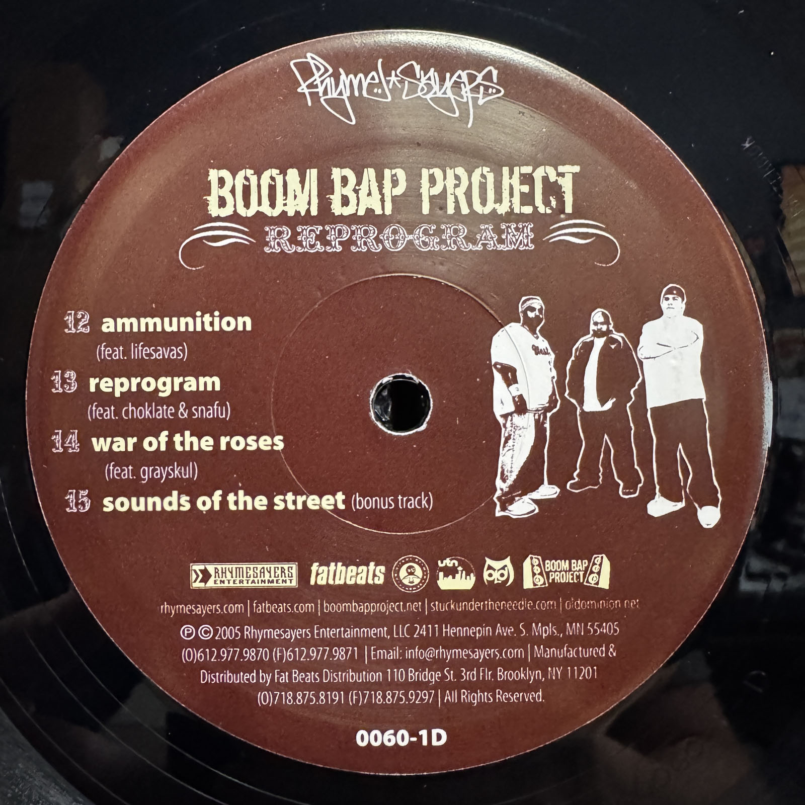 BOOM BAP PROJECT - REPROGRAM (VINYL 2LP) 2005 RARE!! DILATED