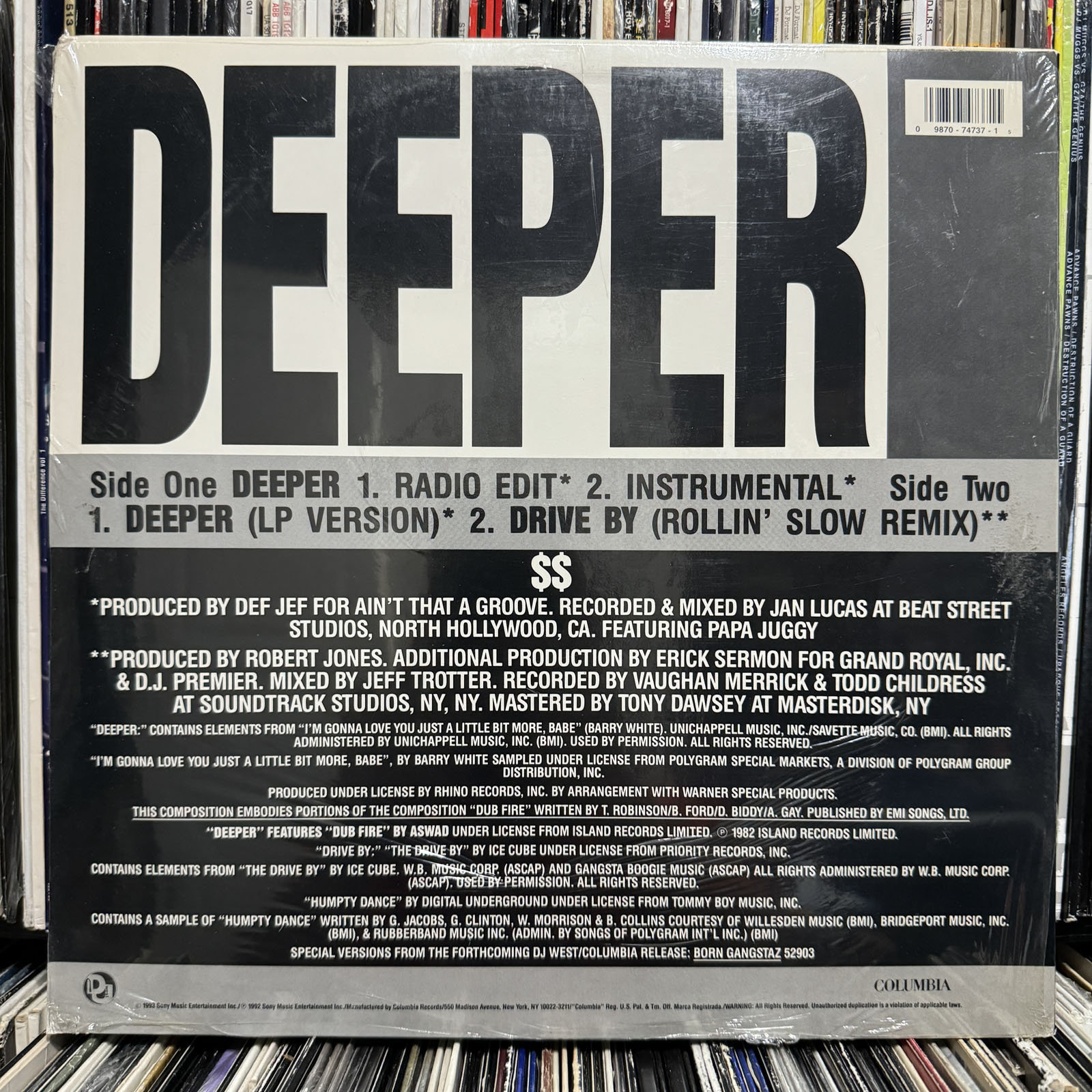 BOSS - DEEPER / DRIVE BY (SLOW ROLLIN' REMIX) (12