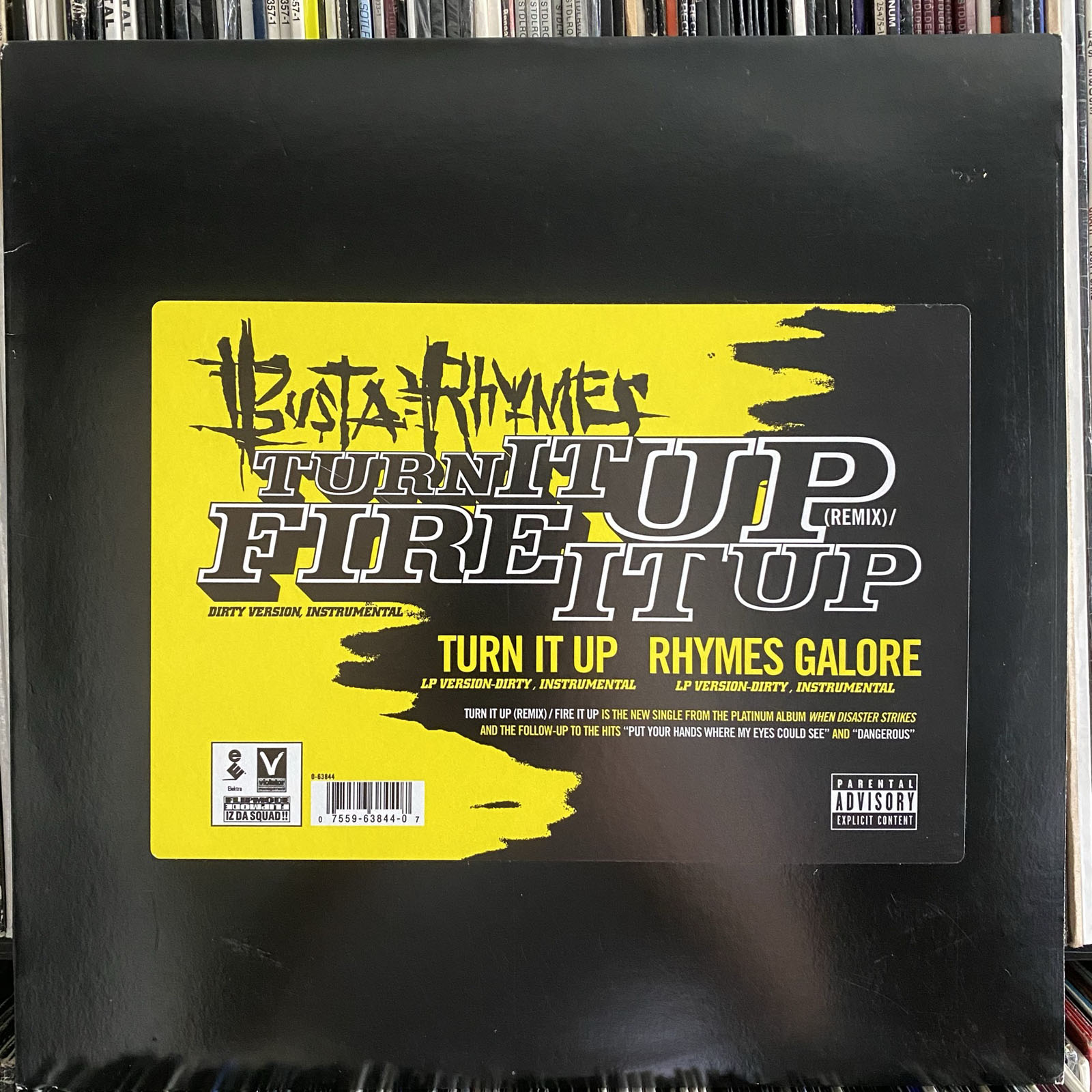 BUSTA RHYMES - TURN IT UP (FIRE IT UP) / RHYMES GALORE (12