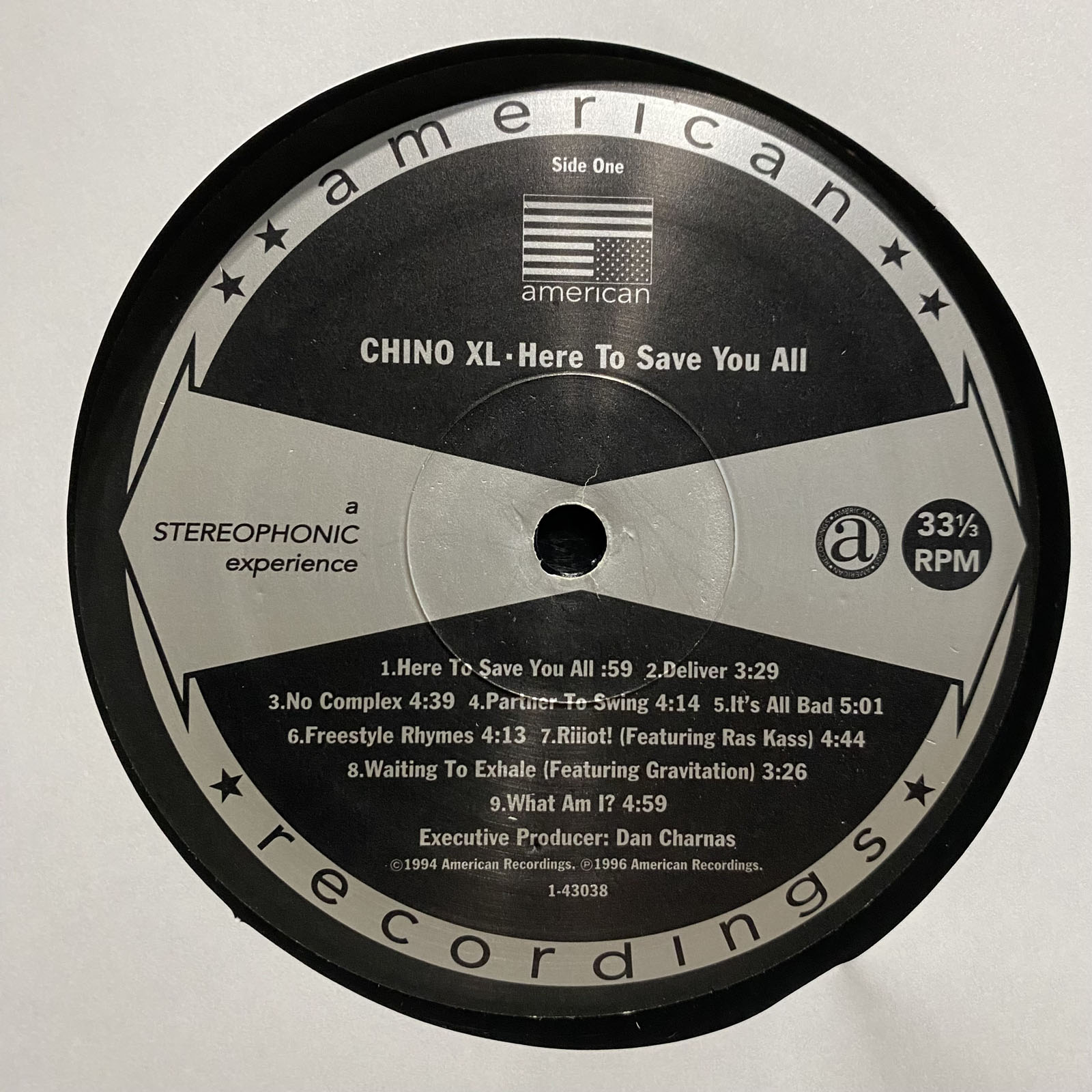 CHINO XL - HERE TO SAVE YOU ALL (VINYL LP) 1996!! RARE!! RAS KASS