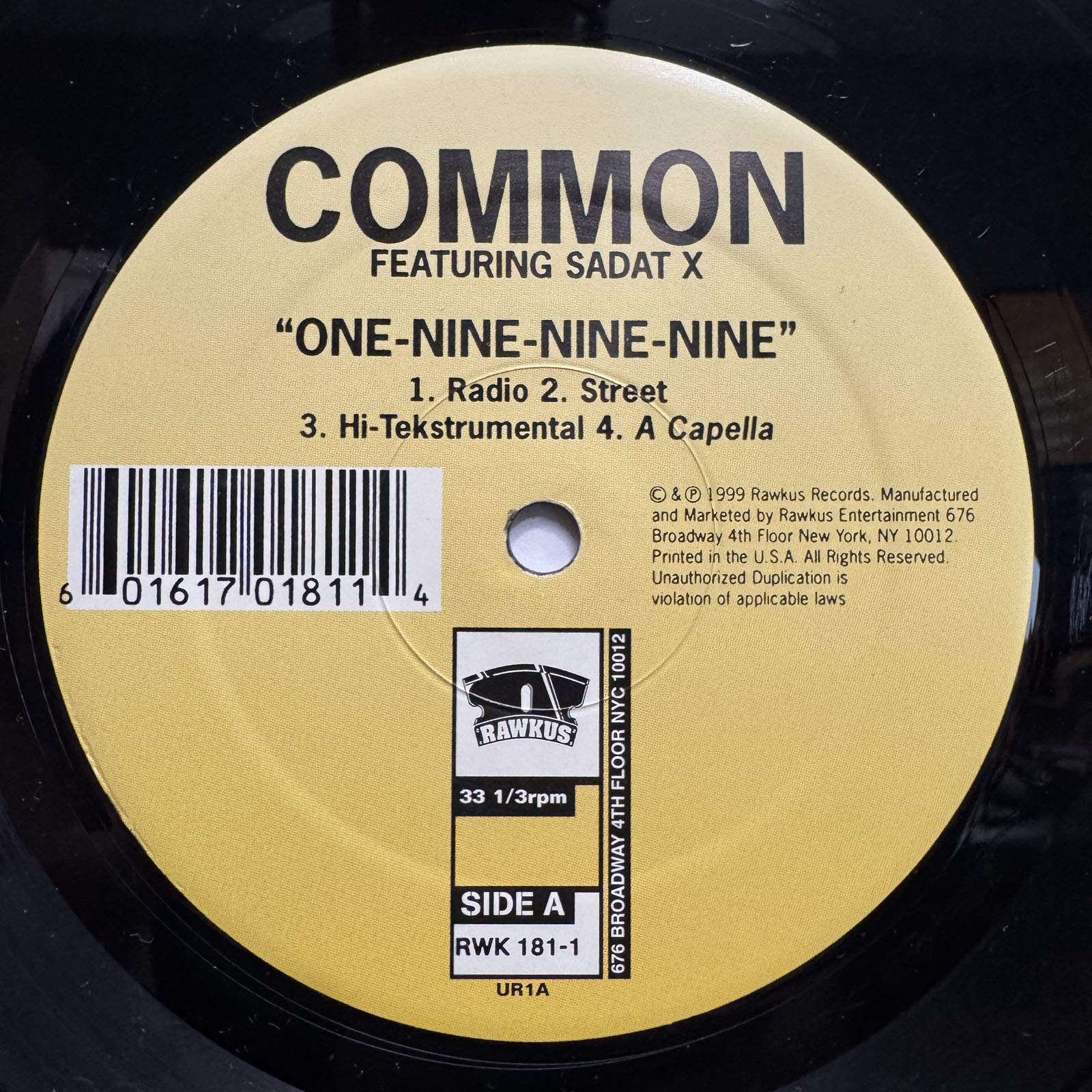 COMMON + SADAT X - ONE-NINE-NINE-NINE (12