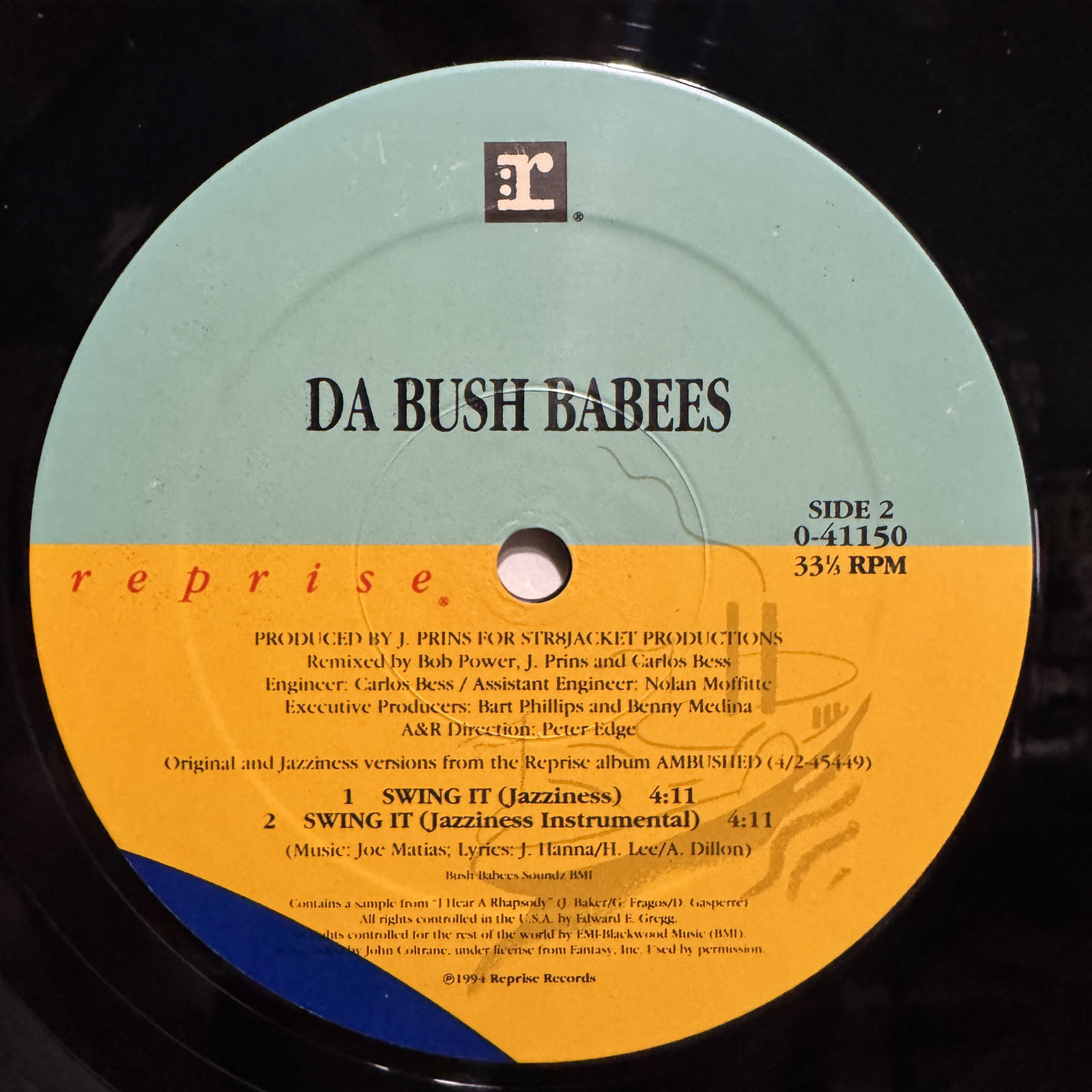 DA BUSH BABEES - SWING IT (+JAZZINESS REMIX) (12