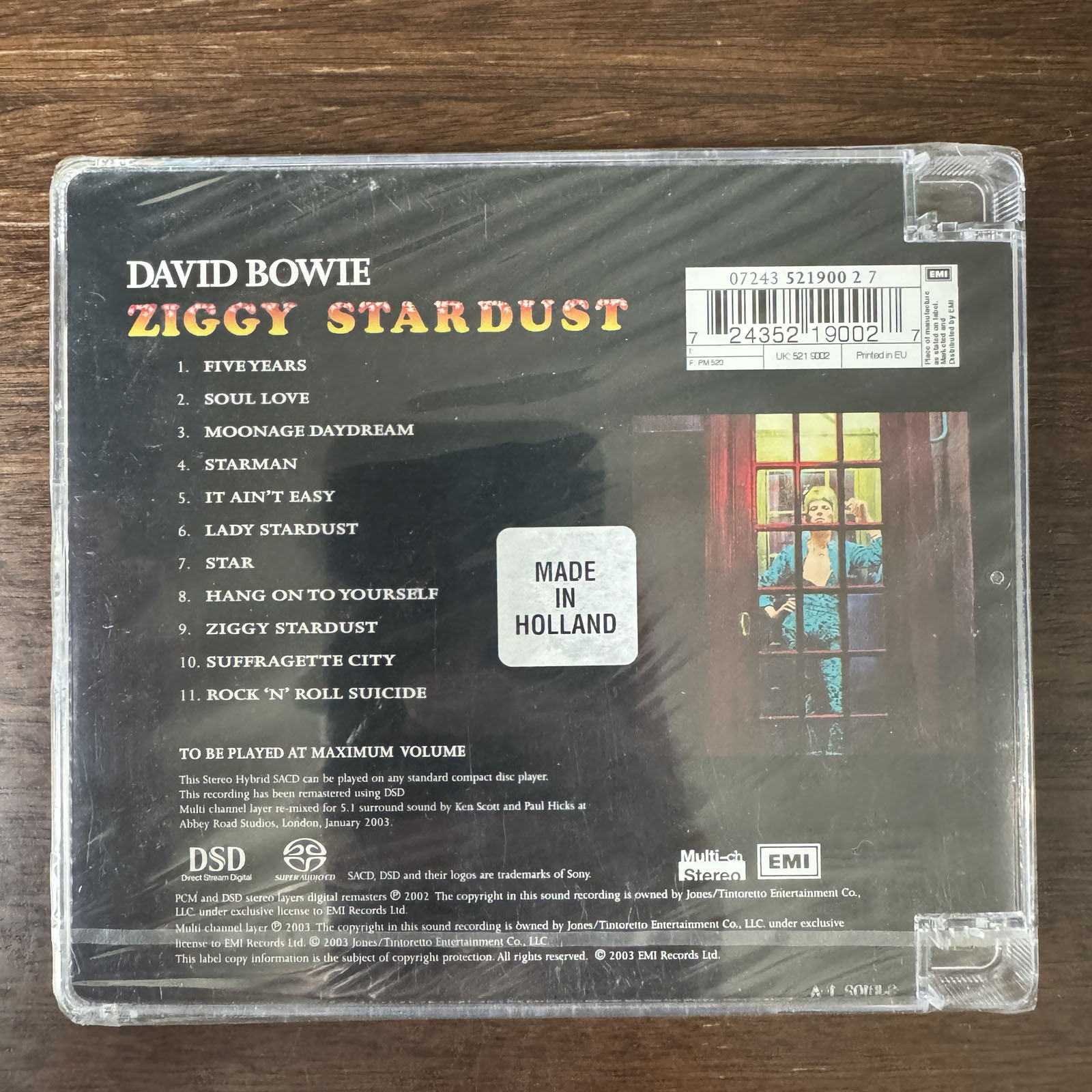DAVID BOWIE - ZIGGY STARDUST (SUPER AUDIO CD) 2003!! RARE