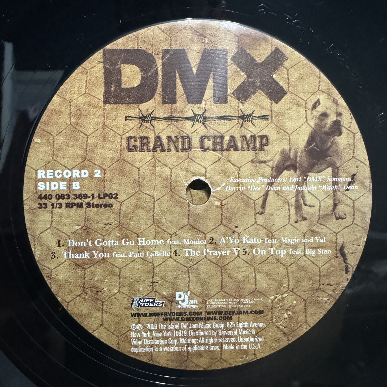 DMX WHERE THE HOOD AT City Dawgs レコード Dmx Where The Hood At? Vinyl Single 12inch NEAR MINT Def Jam