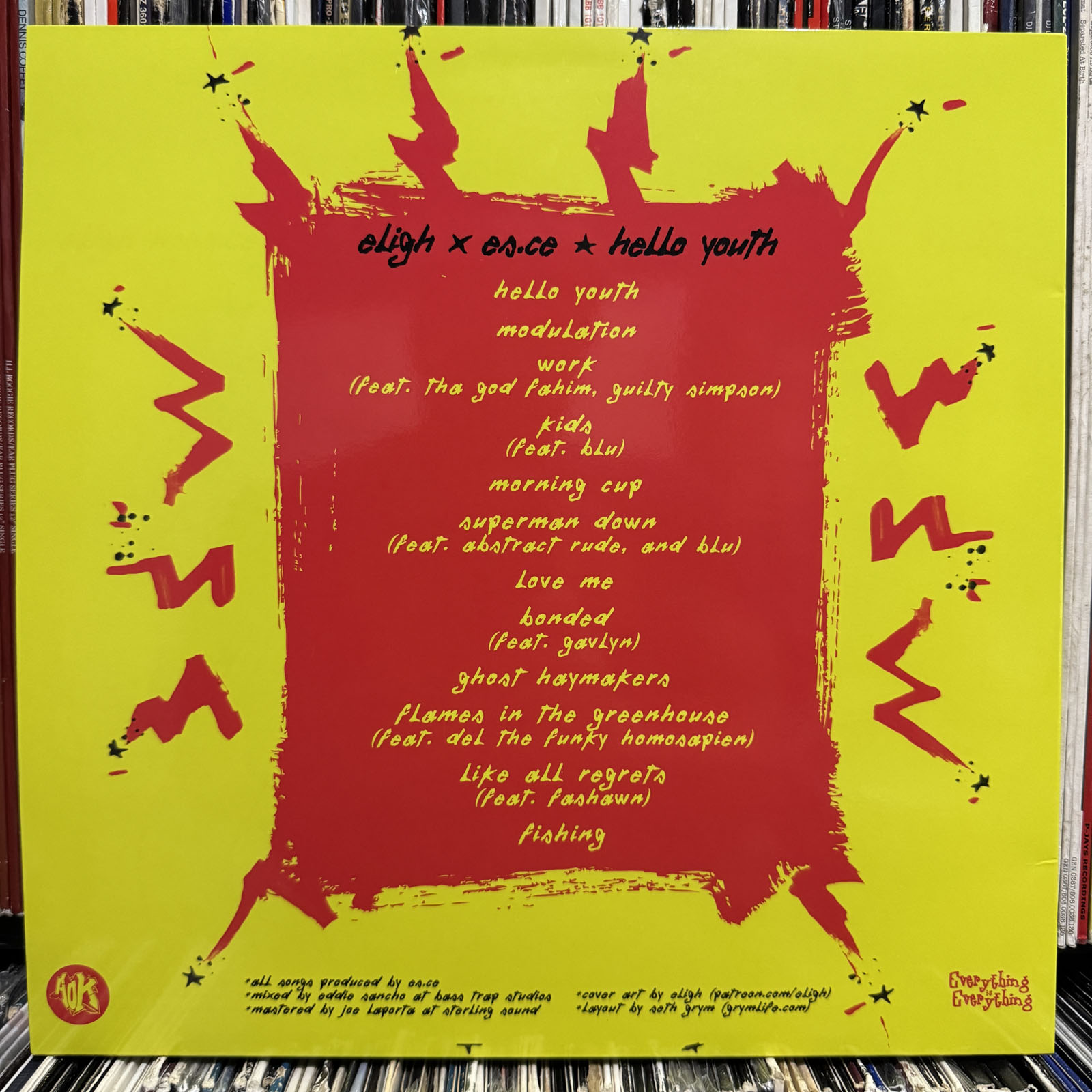 ELIGH X ES.CE - HELLO YOUTH (180g VINYL LP) 2024!!! RARE!!! LIVING