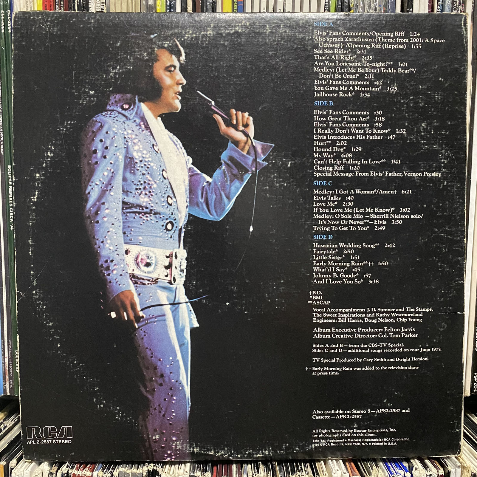 ELVIS PRESLEY - ELVIS IN CONCERT (VINYL 2LP) 1977!!! RARE