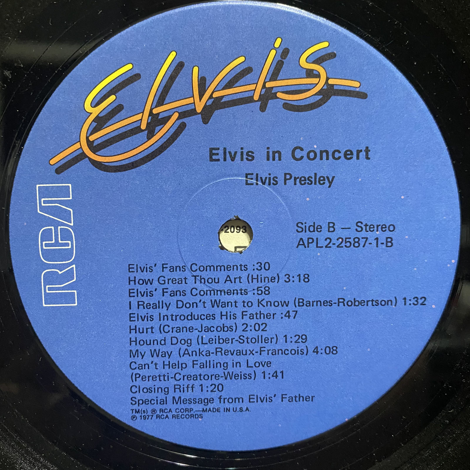 Elvis Presley Elvis In Concert UK(英)盤 LP Elvis Presley – Elvis In Concert – CD (Paper Sleeve, Album