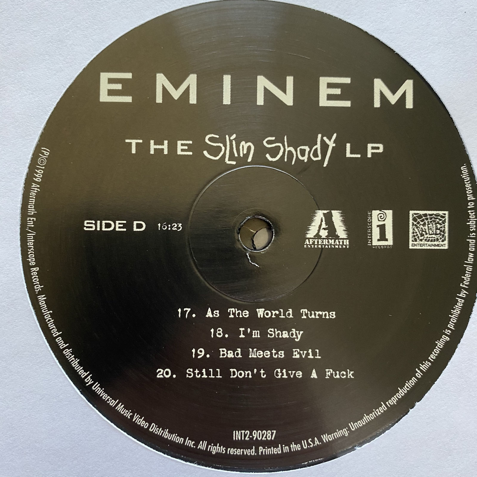 EMINEM - THE SLIM SHADY LP (VINYL 2LP) 1999!! RARE!! DR. DRE +