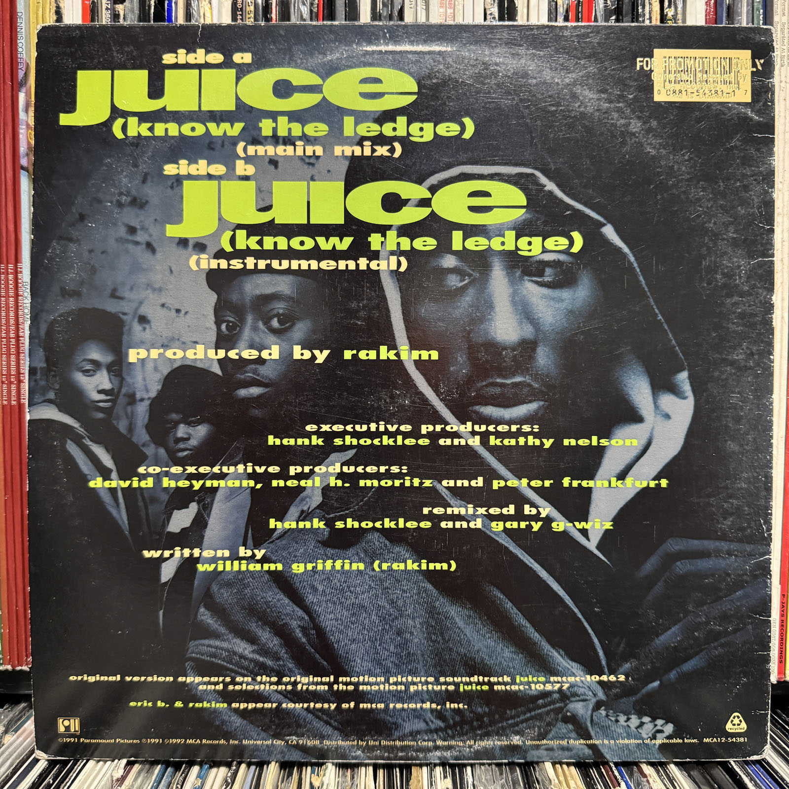 【PROMO CDs】Eric B. & Rakim / Juice ERIC B. & RAKIM - JUICE (KNOW THE LEDGE) (12