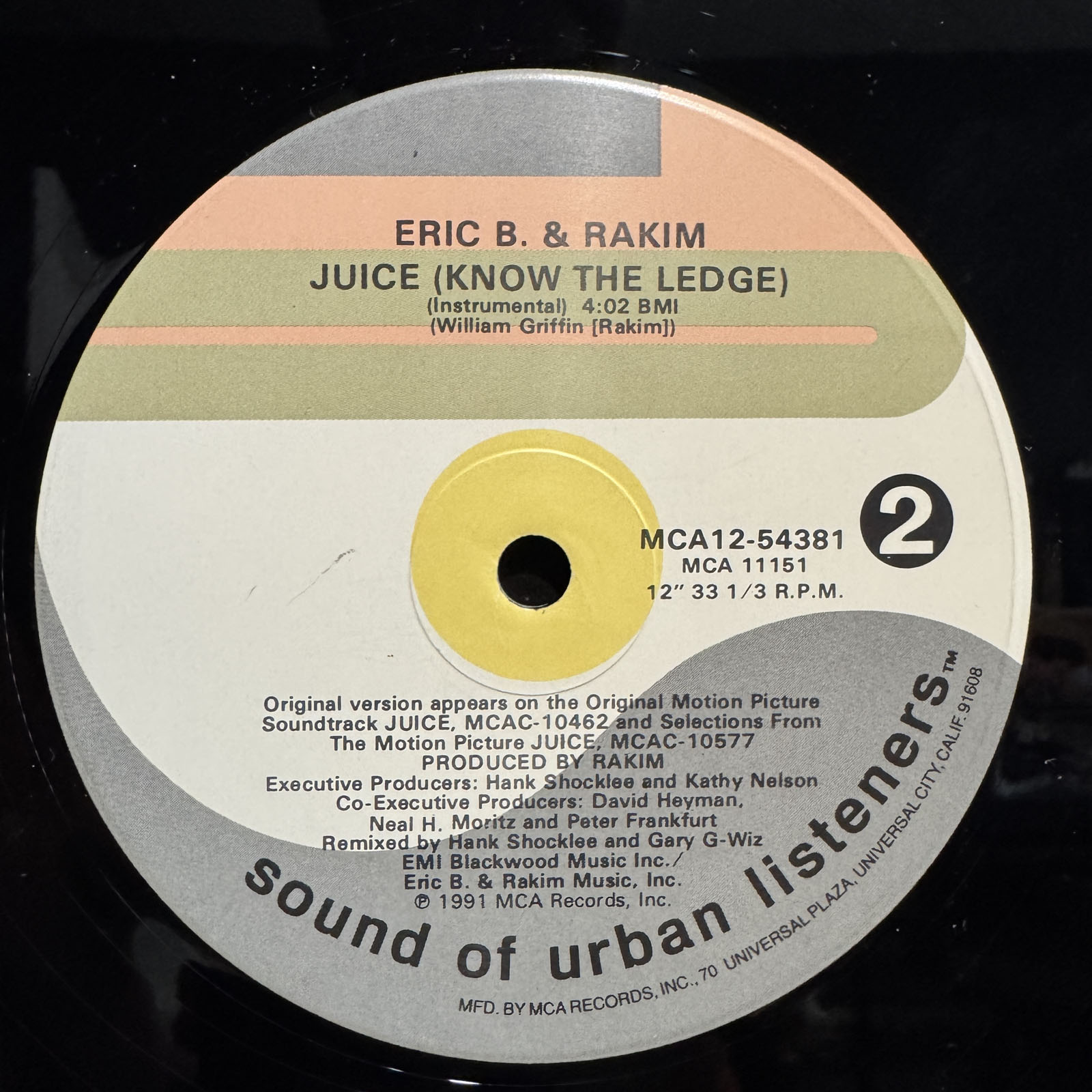 【PROMO CDs】Eric B. & Rakim / Juice Eric B. & Rakim – Juice (Know The Ledge) – CD (Single, Promo