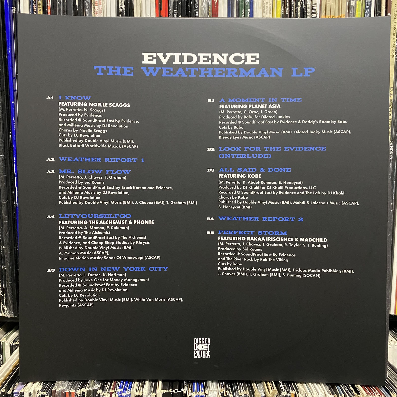 EVIDENCE - THE WEATHERMAN LP (VINYL 2LP) 2007 / 2022!! WHITE VINYL