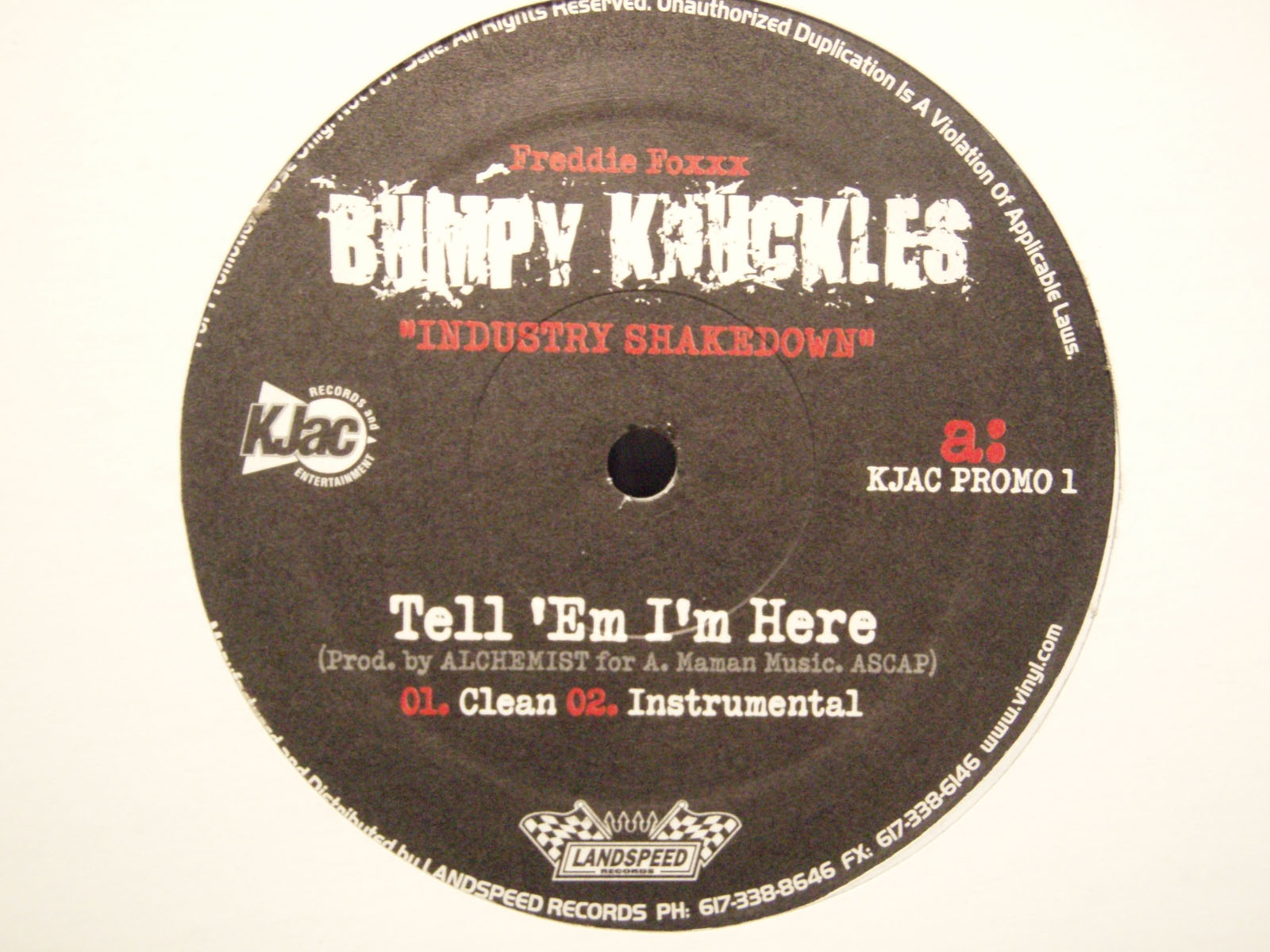 BUMPY KNUCKLES (FREDDIE FOXXX) - TELL 'EM I'M HERE (12