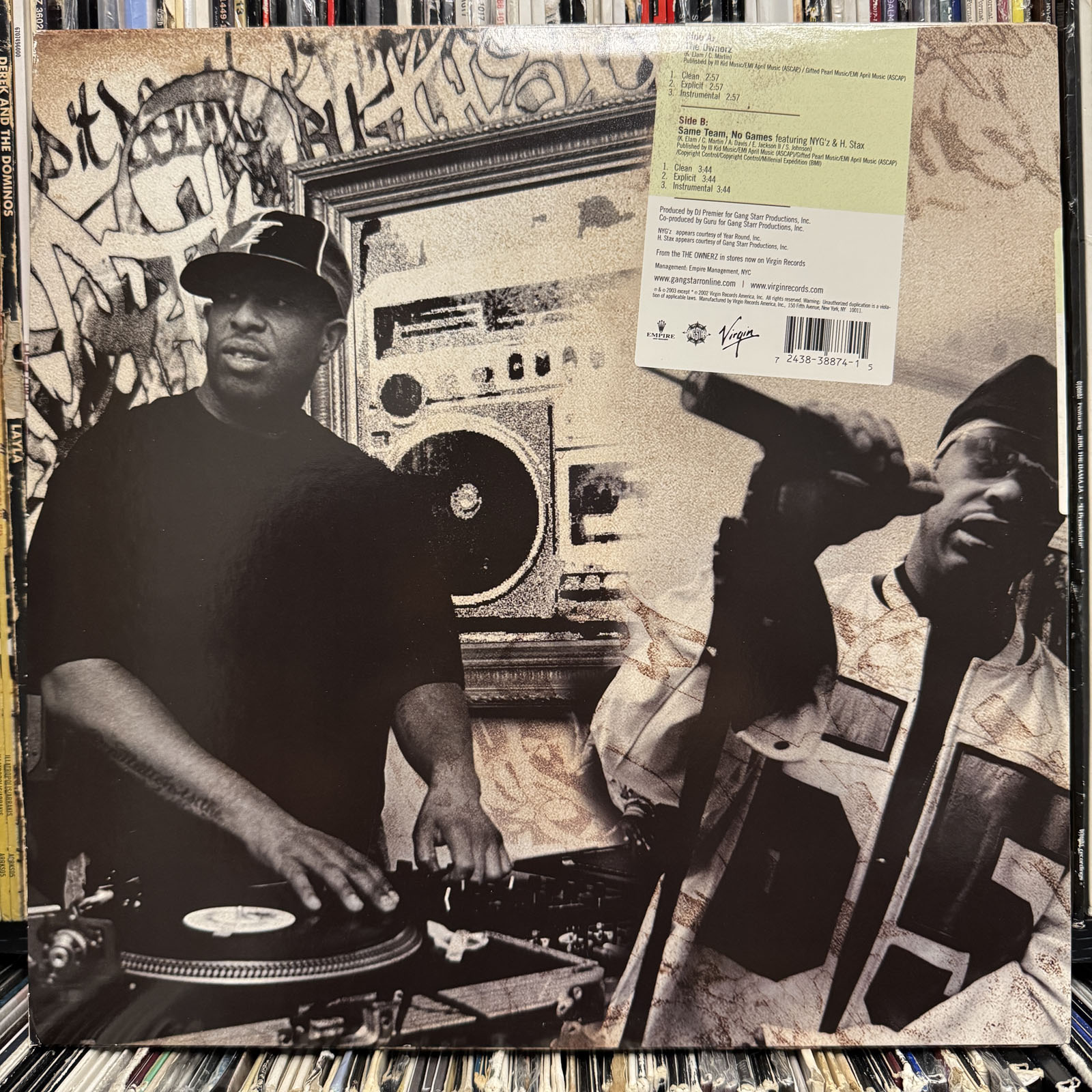 GANG STARR - THE OWNERZ / SAME TEAM, NO GAMES (12