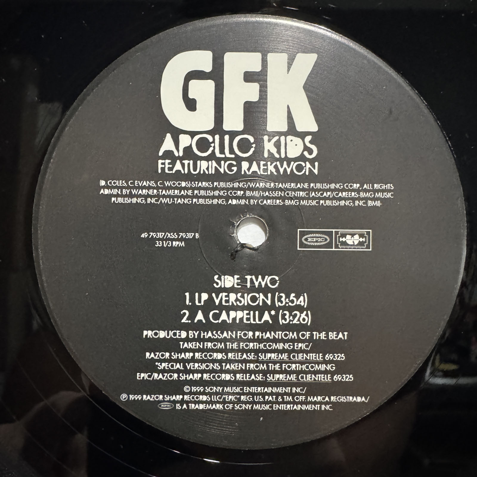 GHOSTFACE KILLAH + RAEKWON - APOLLO KIDS (12