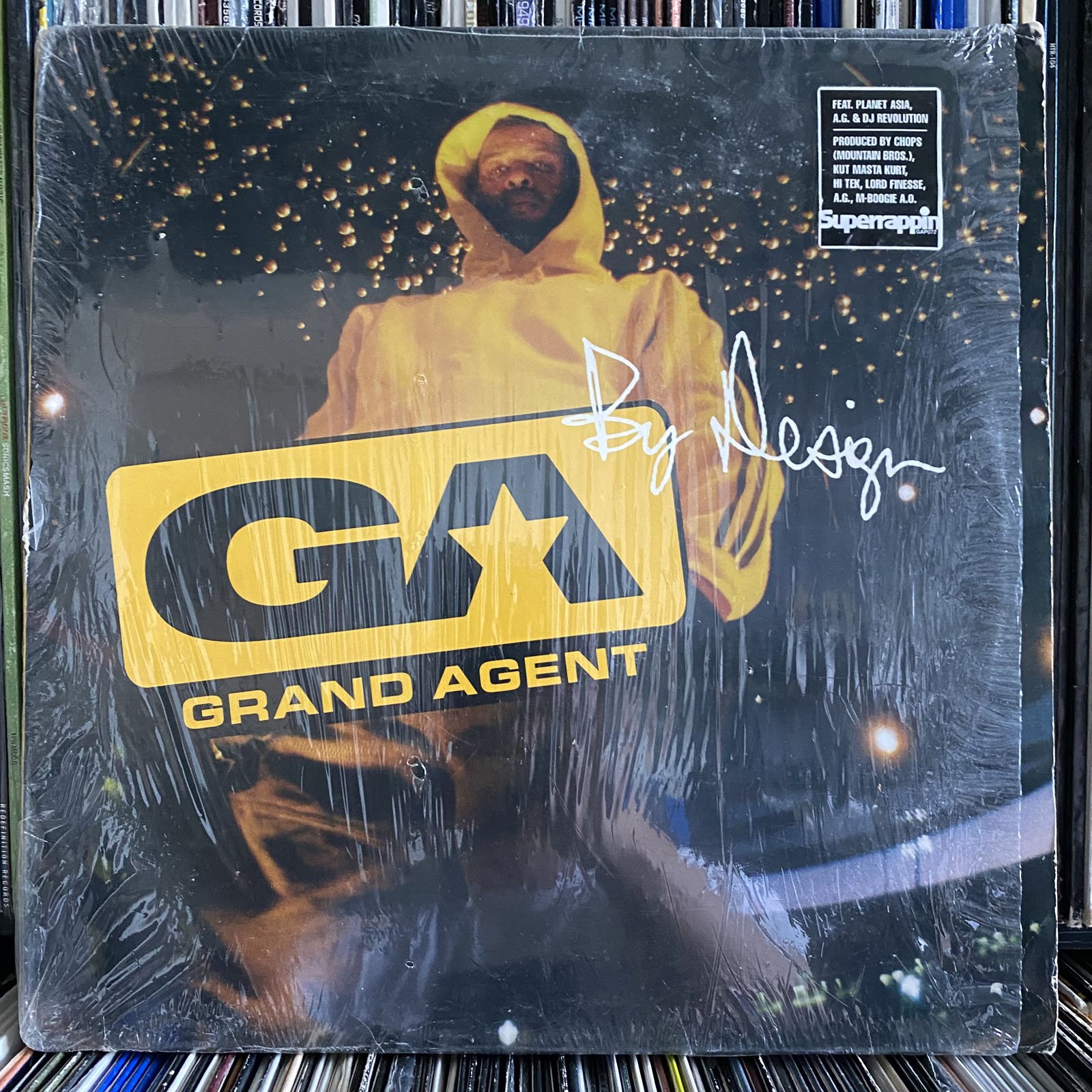 GRAND AGENT - BY DESIGN (VINYL 2LP) 2001!! RARE!! CHOPS + A.G. +