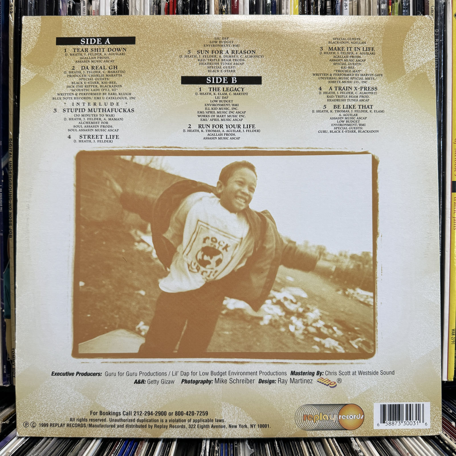 GROUP HOME - A TEAR FOR THE GHETTO VOL 1 (VINYL LP) 1999 DJ