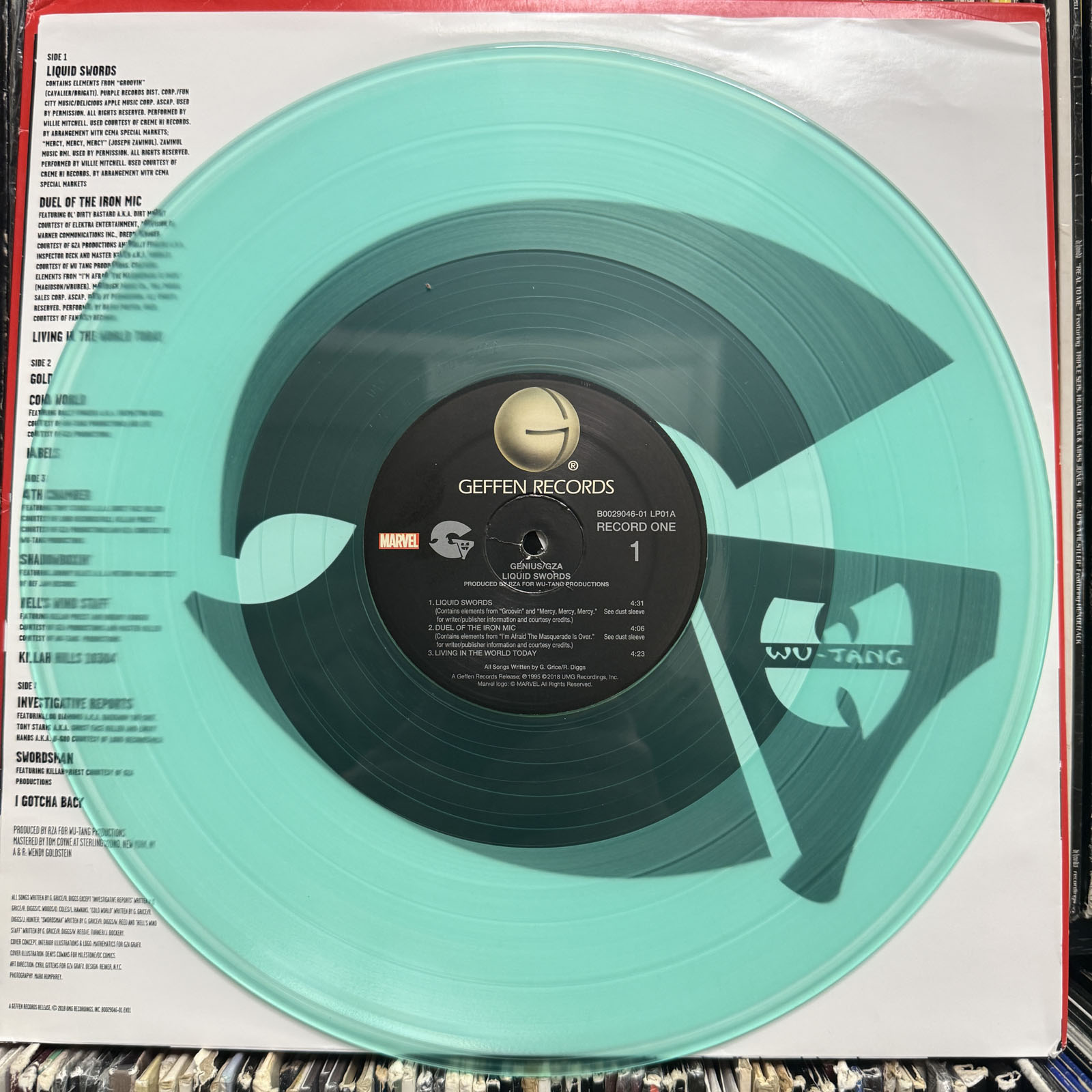 ESSENCE OF WATER インディー・ソウル G-RAP GZA / GENIUS - LIQUID SWORDS (MARVEL VINYL 2LP) 1995 / 2018 WU