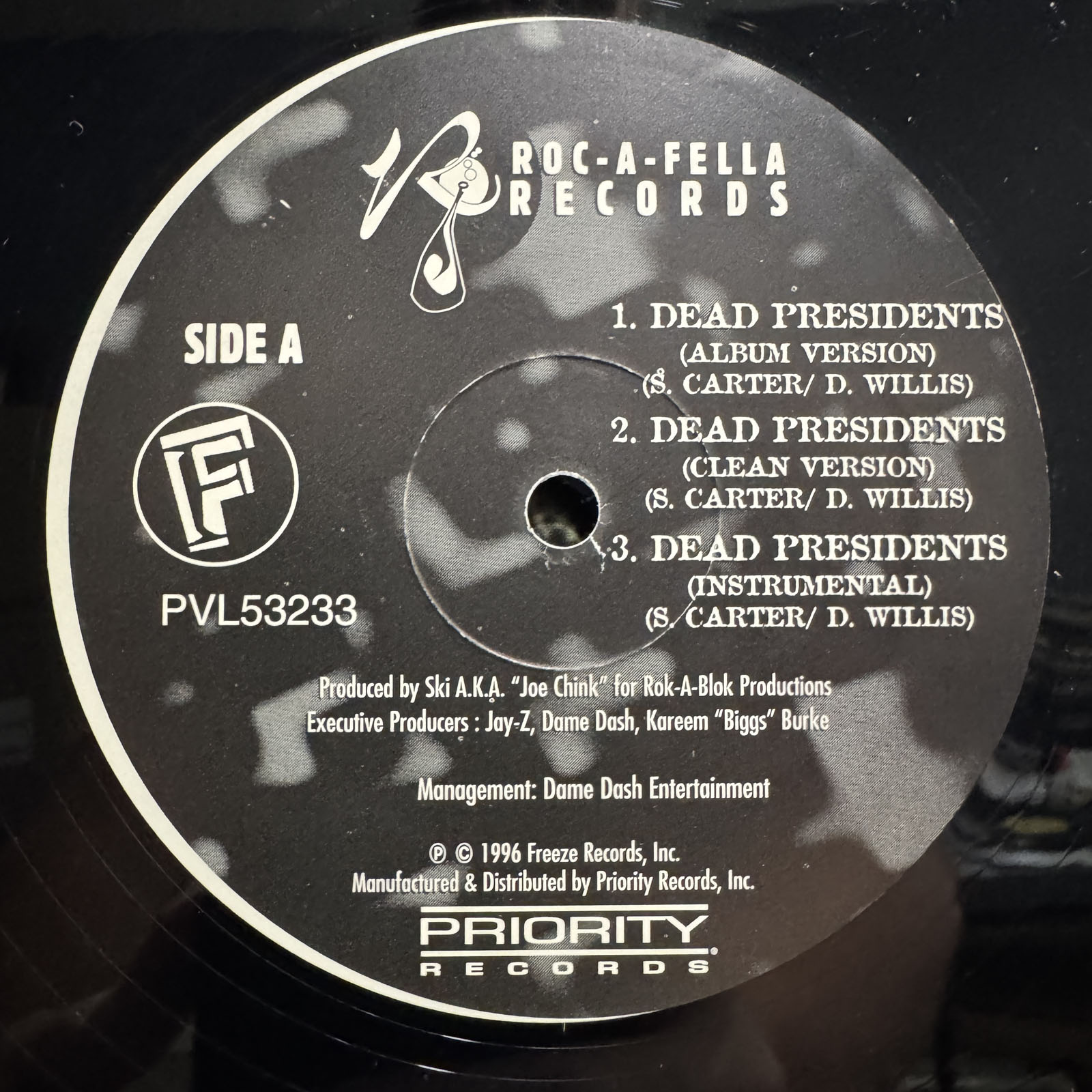 JAY-Z - DEAD PRESIDENTS / AIN'T NO N*GGA (12