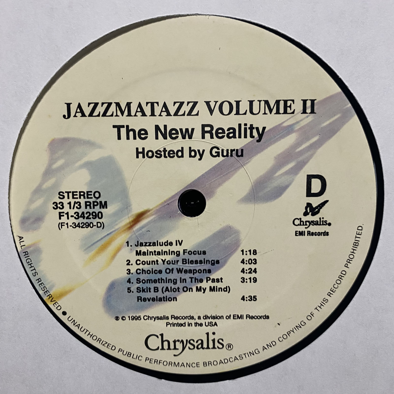 GURU / Jazzmatazz Volume II (LP) / Chrysalis | WAXPEND RECORDS
