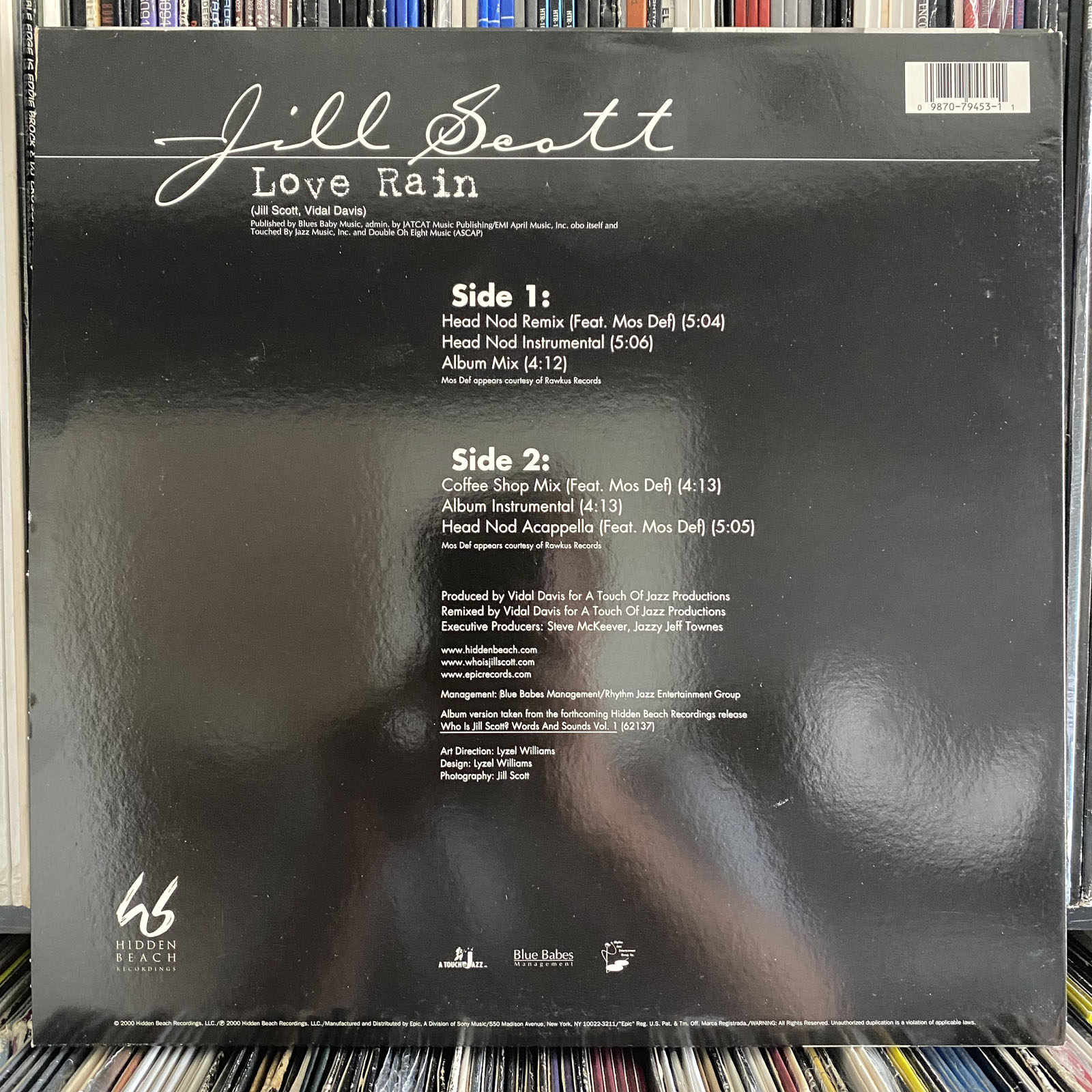 JILL SCOTT LOVE RAIN (+REMIXES) (12