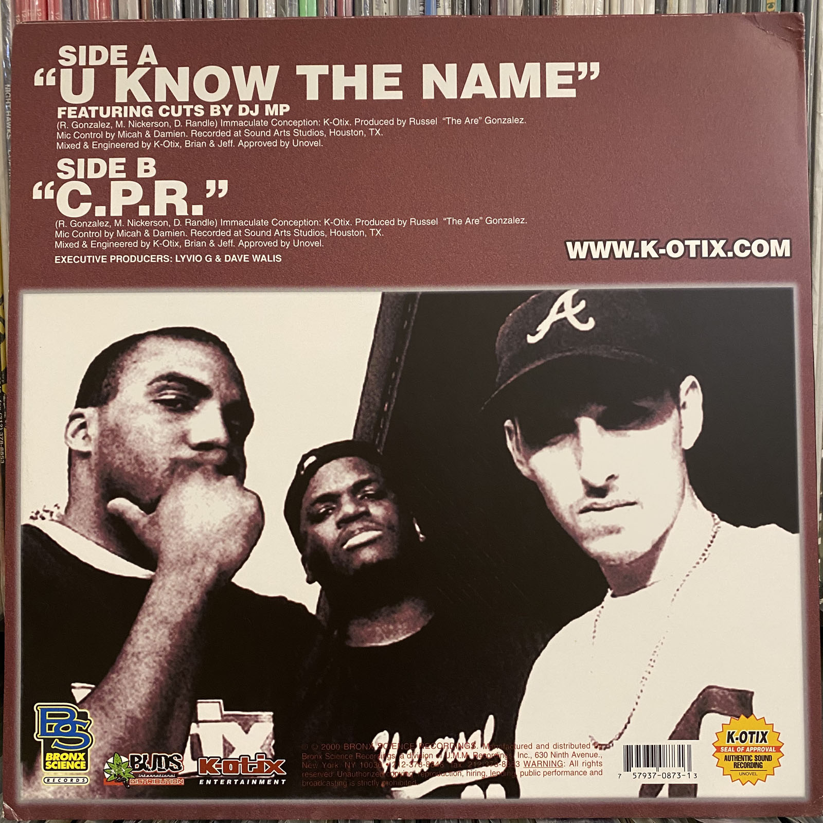 K-OTIX - U KNOW THE NAME / C.P.R. (12