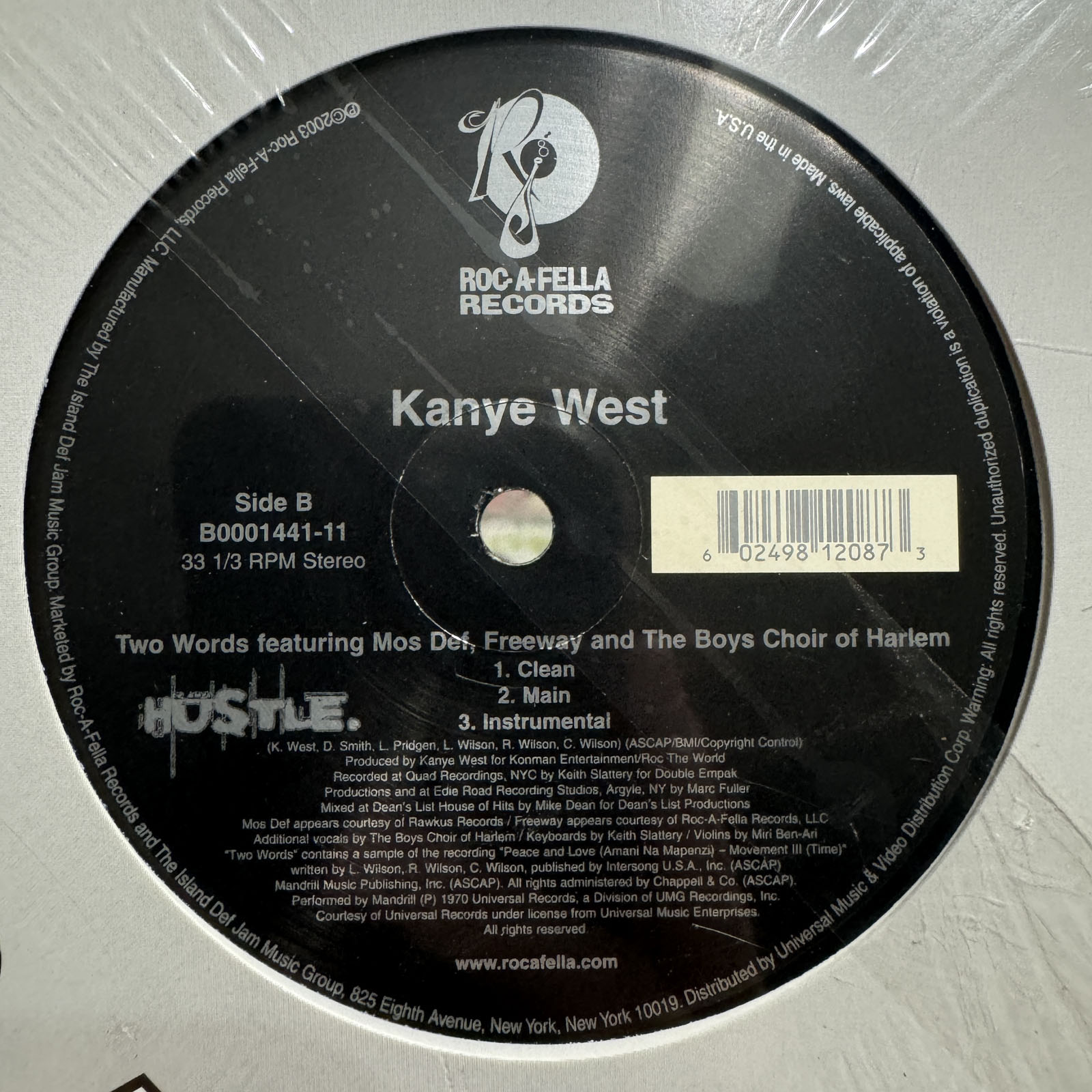 KANYE WEST - THROUGH THE WIRE / TWO WORDS (12