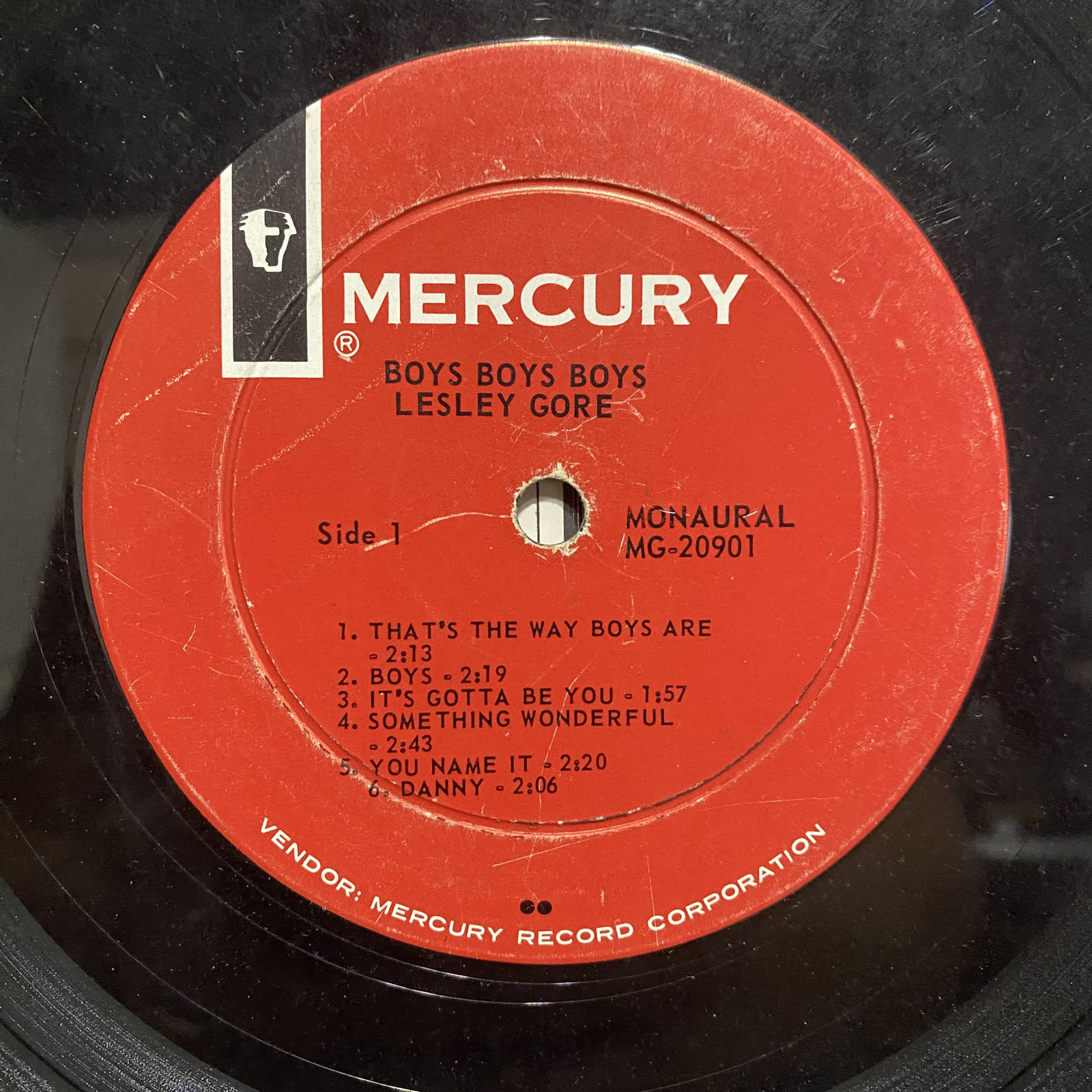 LESLEY GORE - BOYS, BOYS, BOYS (VINYL LP) 1964!!! RARE!!! MERCURY