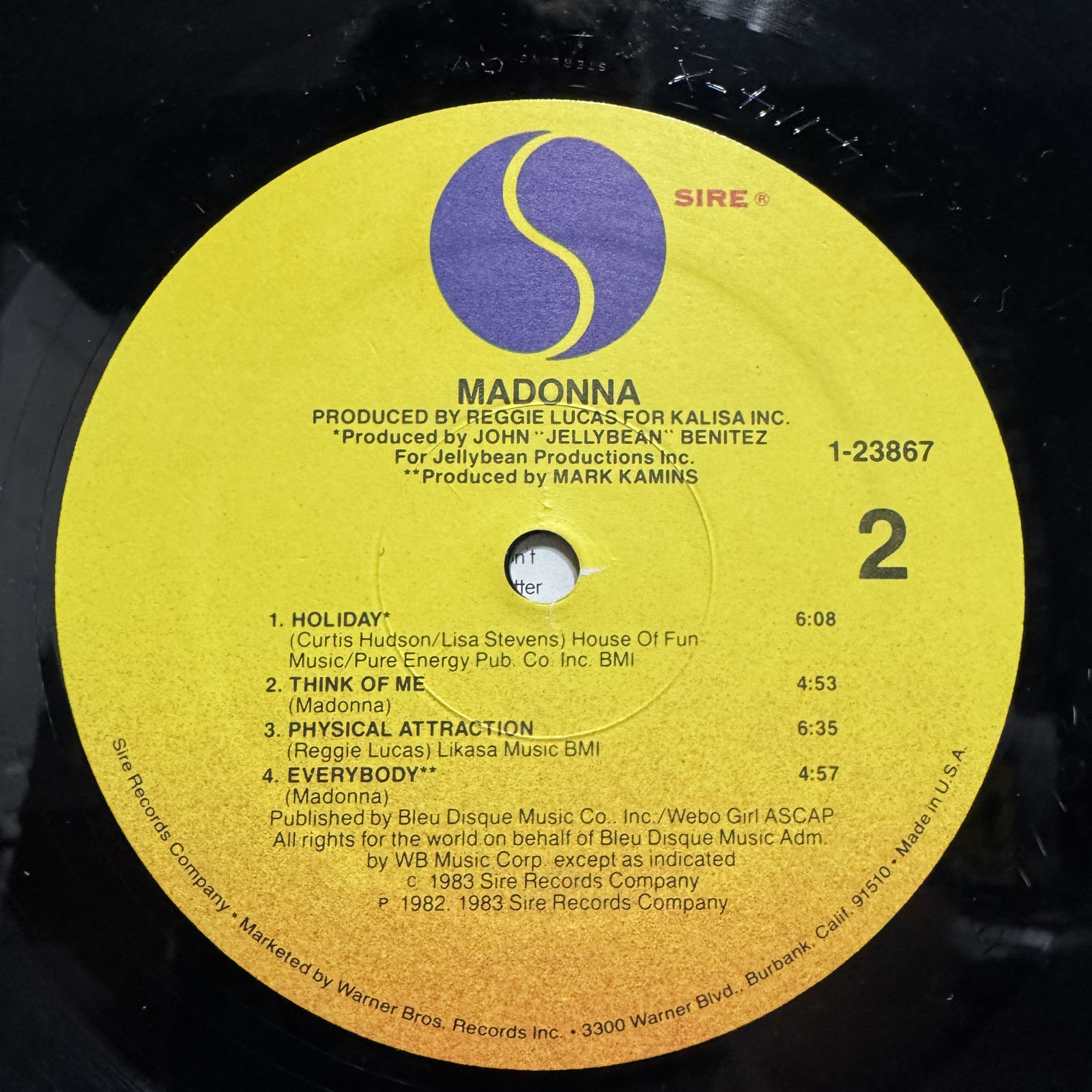 MADONNA - SELF-TITLED (VINYL LP) 1983!!! RARE!!! SIRE / 9 23867-1