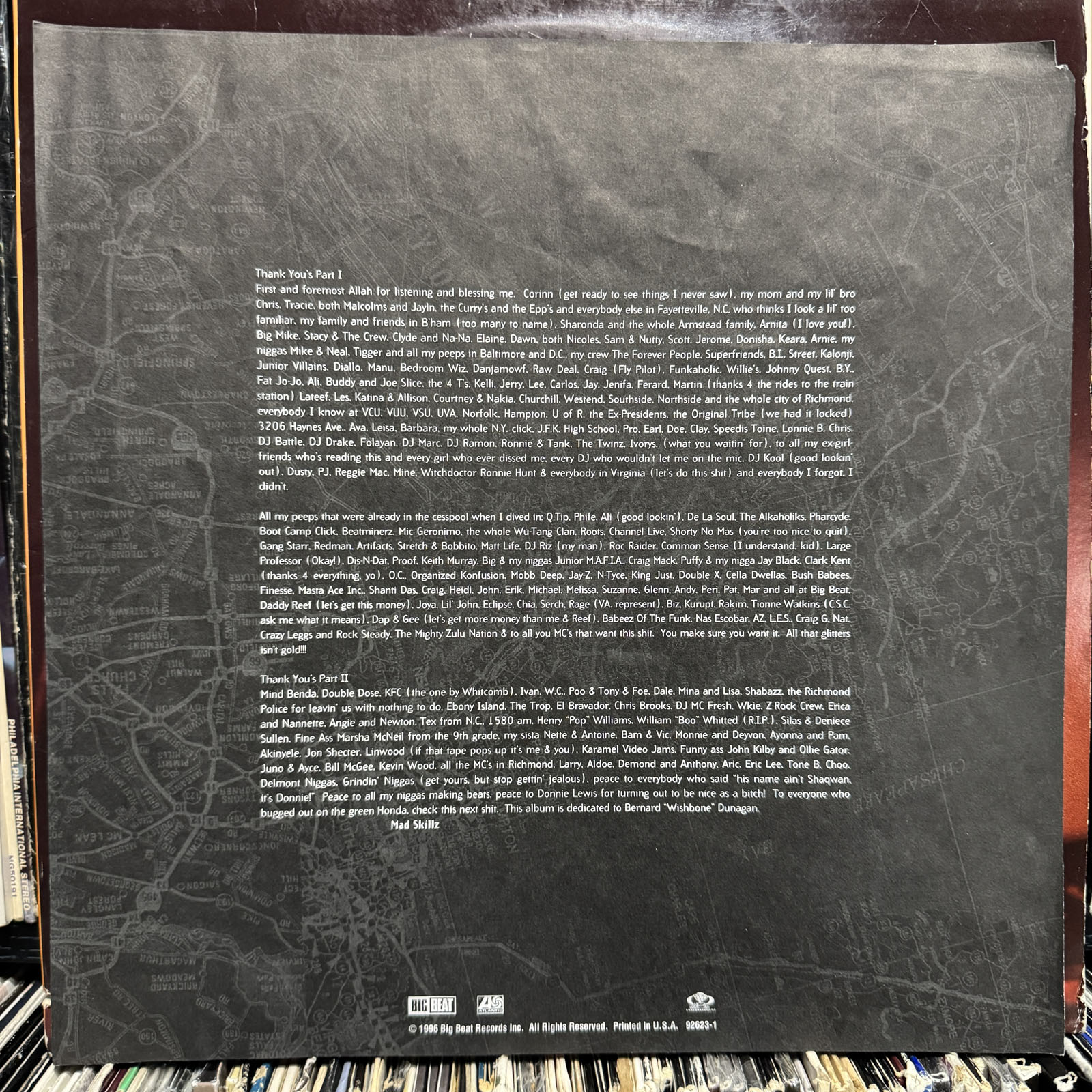 MAD SKILLZ - FROM WHERE??? (VINYL 2LP) 1996!! RARE!! LARGE