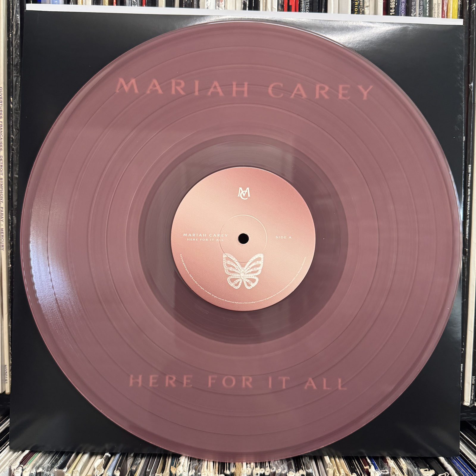MARIAH CAREY - HERE FOR IT ALL (BLUSH VINYL 2LP) 2025!! SIGNED