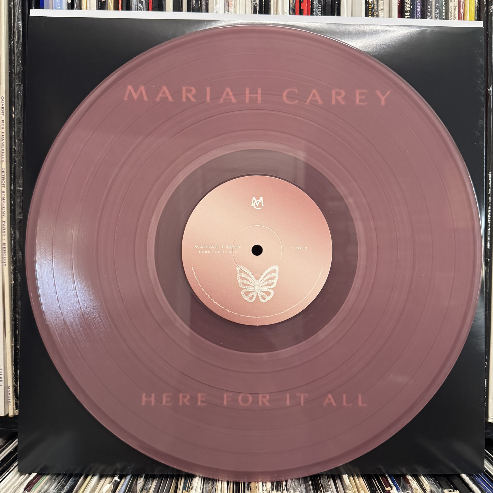 MARIAH CAREY - HERE FOR IT ALL (BLUSH VINYL 2LP) 2025!! SIGNED