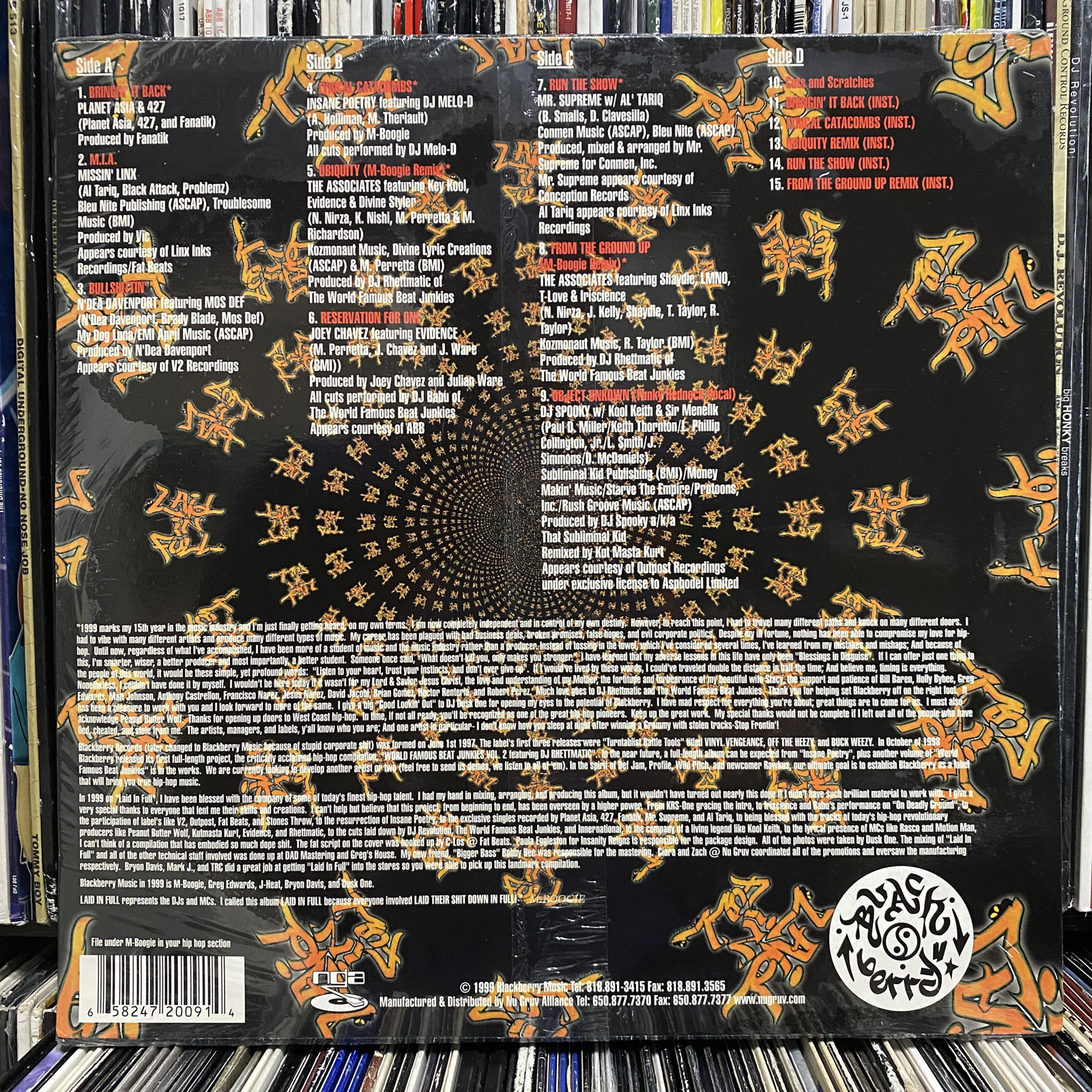 M-BOOGIE - LAID IN FULL (VINYL 2LP) 1999!! RARE!! EVIDENCE + MOS