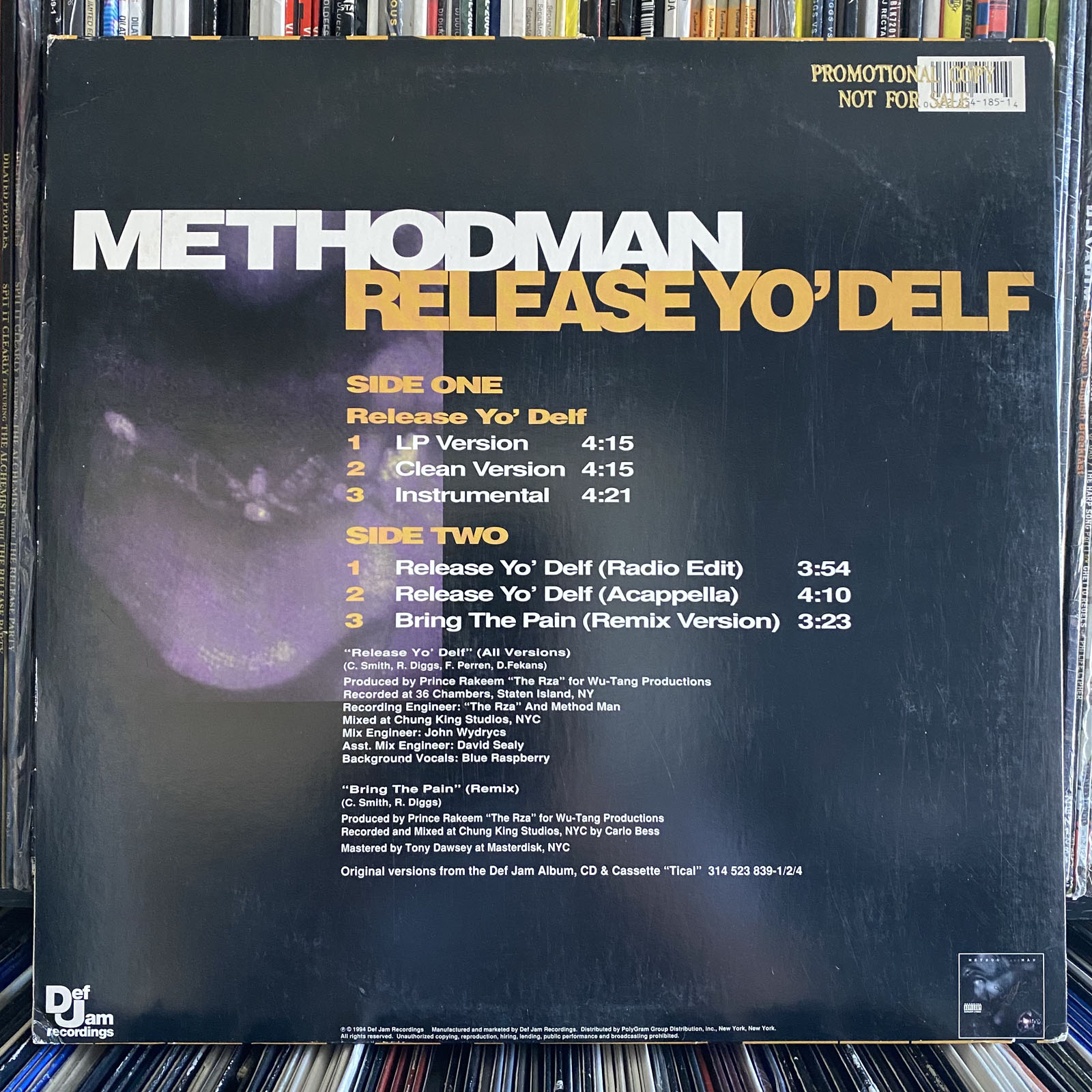 METHOD MAN - RELEASE YO DELF / BRING THE PAIN (REMIX) (12