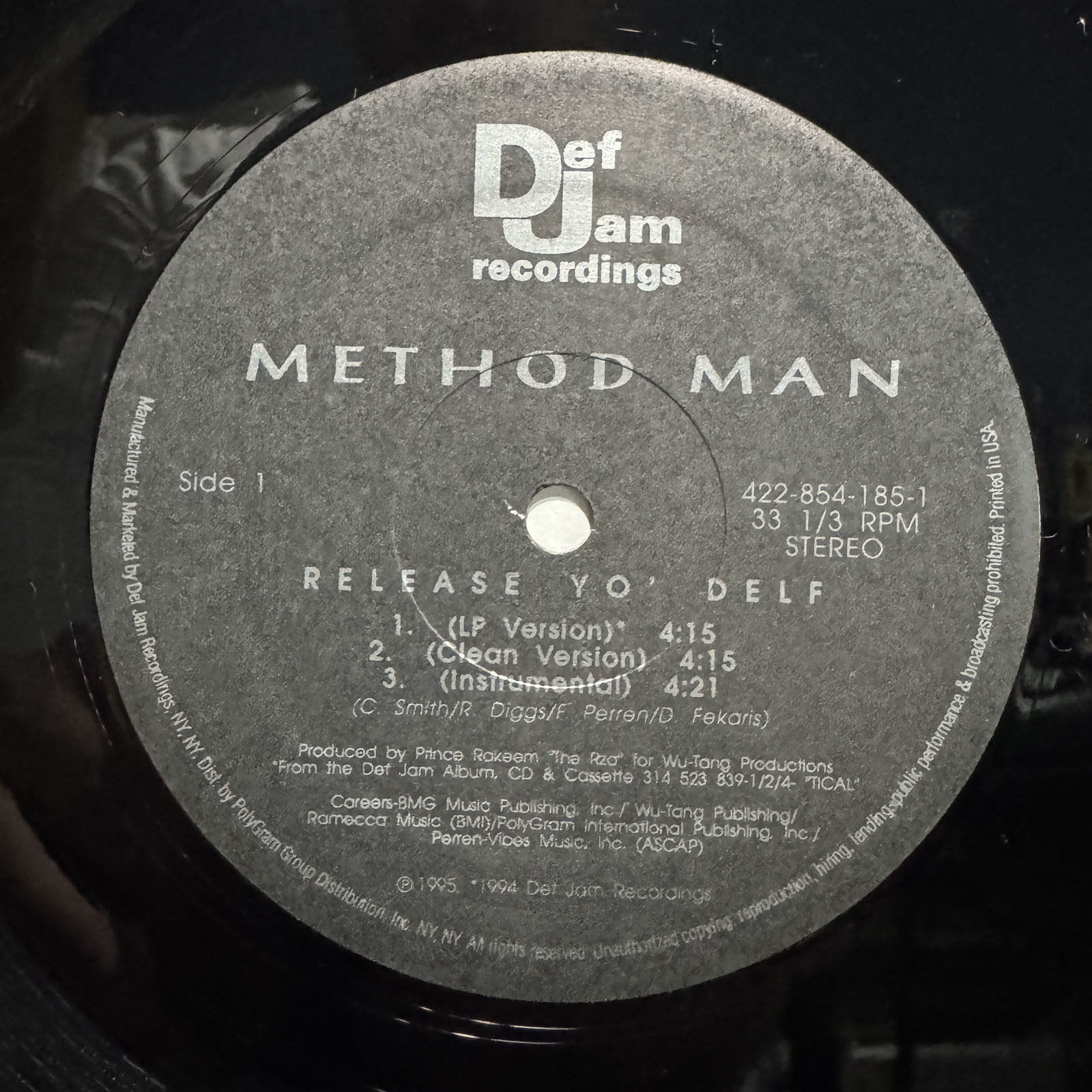METHOD MAN - RELEASE YO DELF / BRING THE PAIN (REMIX) (12