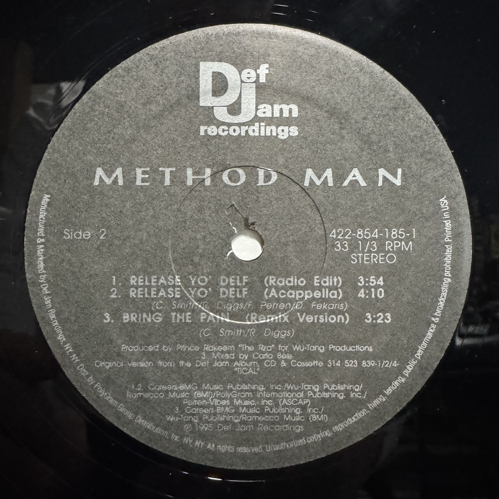 METHOD MAN - RELEASE YO DELF / BRING THE PAIN (REMIX) (12