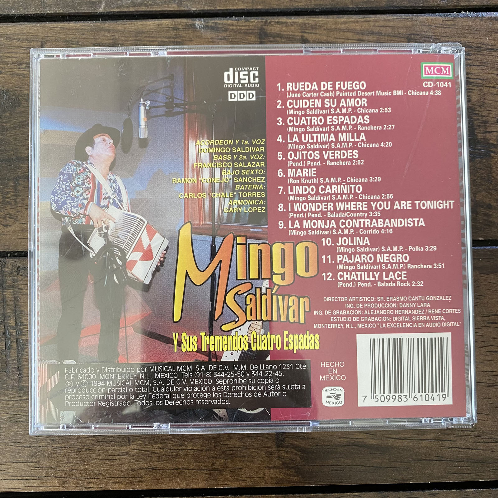 MINGO SALDIVAR Y SUS TREMENDOS CUATRO ESPADAS (CD) 1994
