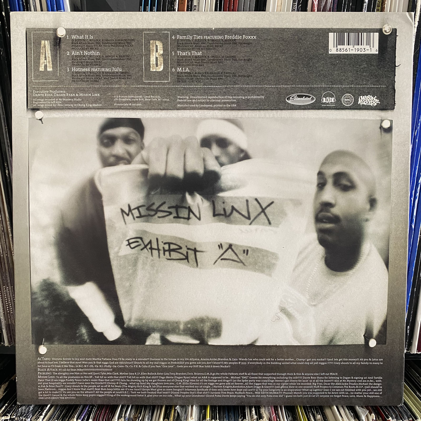 洋楽 MISSIN LINX/VOLUME ONE 洋楽 MISSIN LINX/VOLUME ONE Missin' Linx – Exhibit A – Vinyl (12