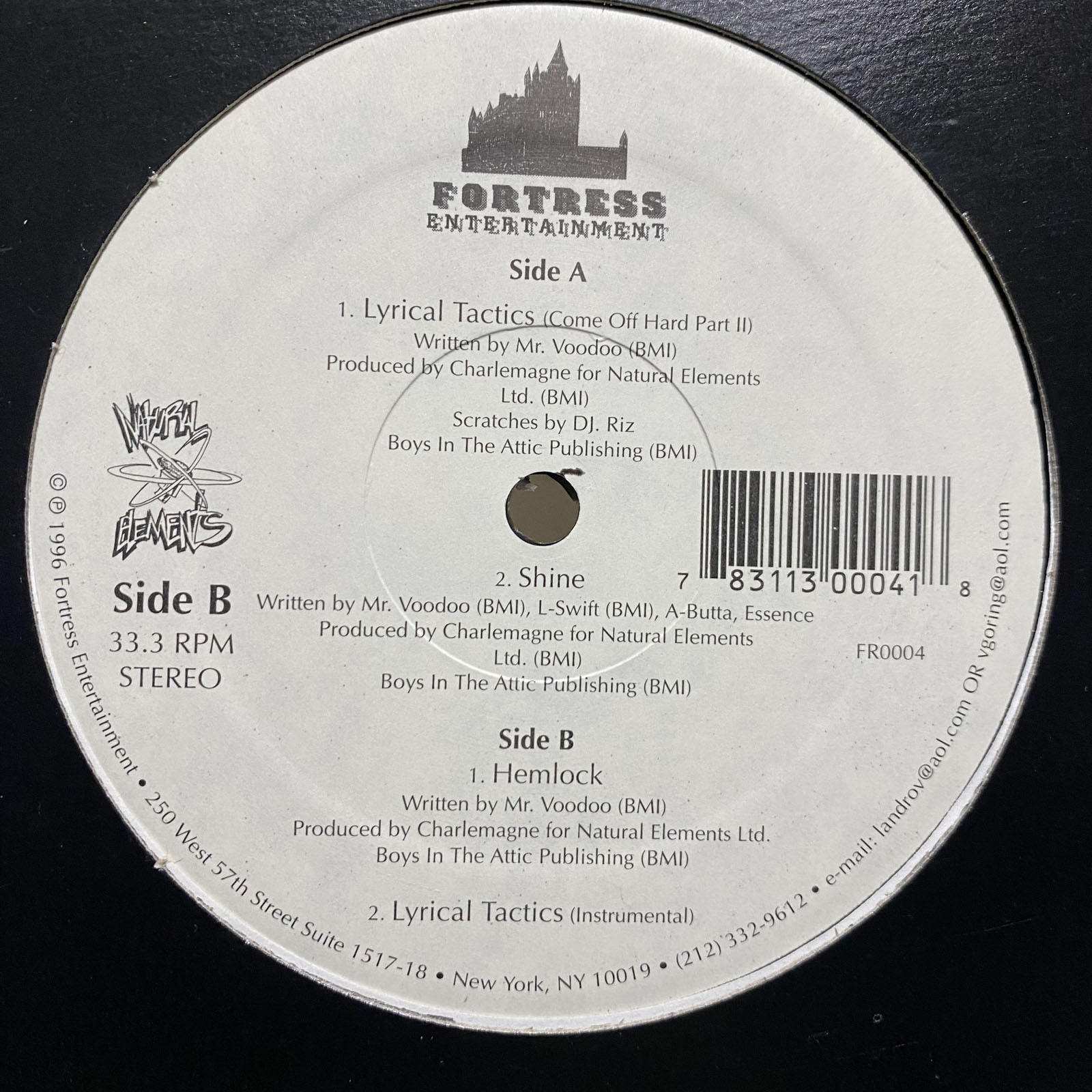 MR. VOODOO - LYRICAL TACTICS / SHINE / HEMLOCK (12