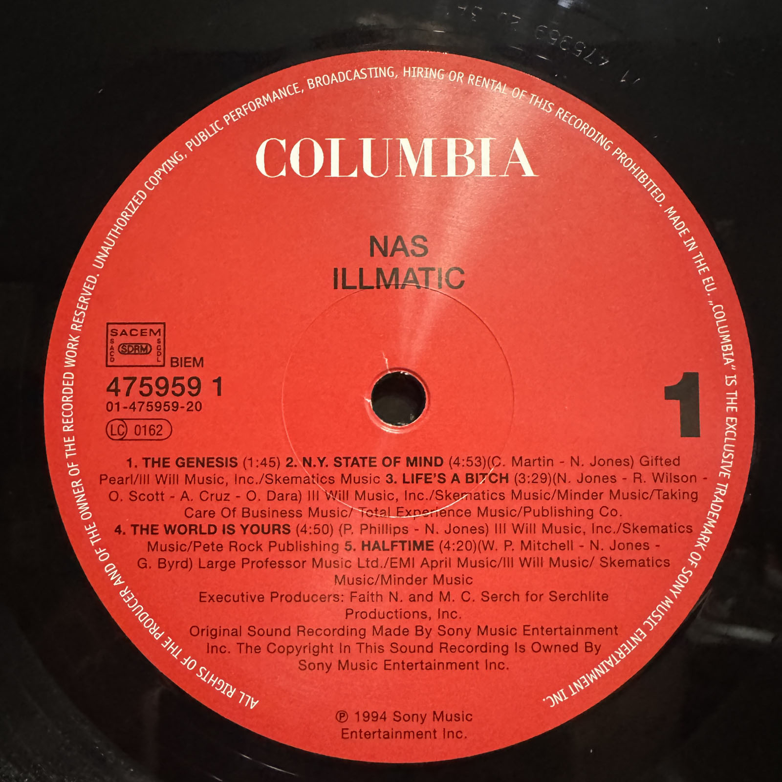 NAS - ILLMATIC (VINYL LP) 1994 / 2006!! RARE!! DJ PREMIER + PETE